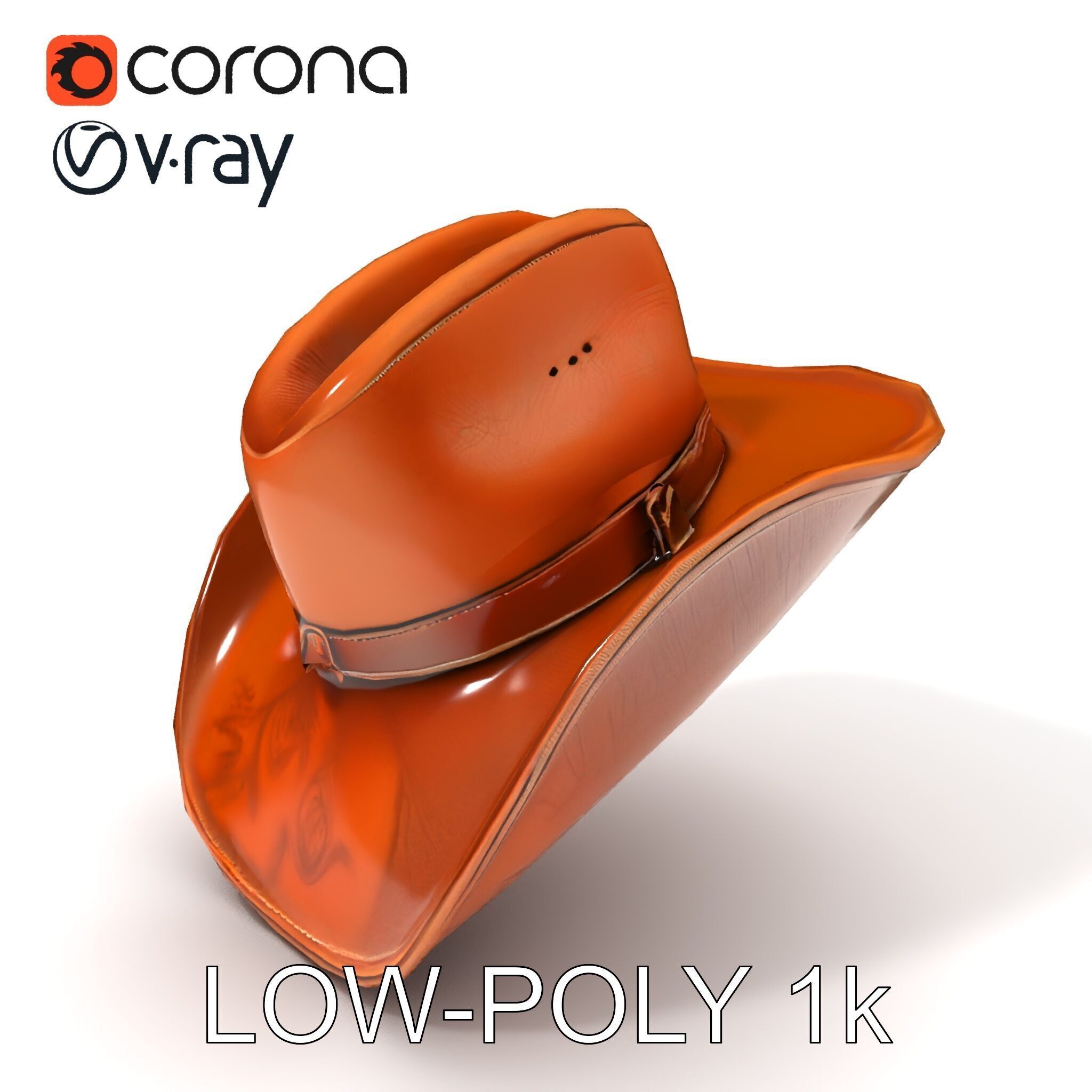 Cowboy Hat D Model Pack Low-poly 3D model_31