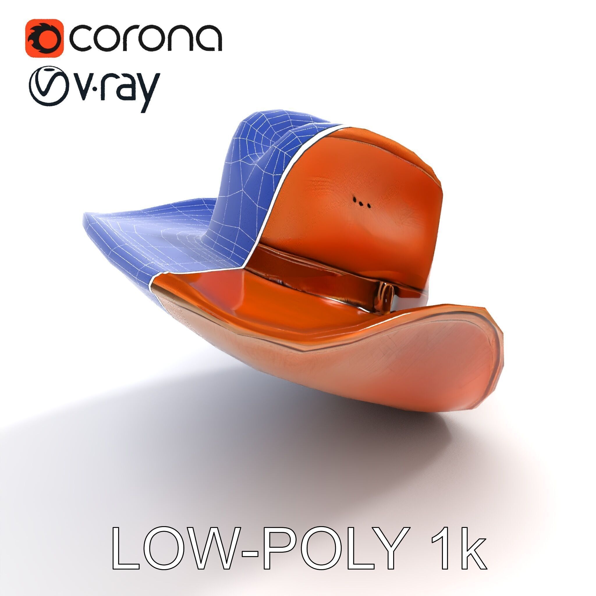 Cowboy Hat D Model Pack Low-poly 3D model_13