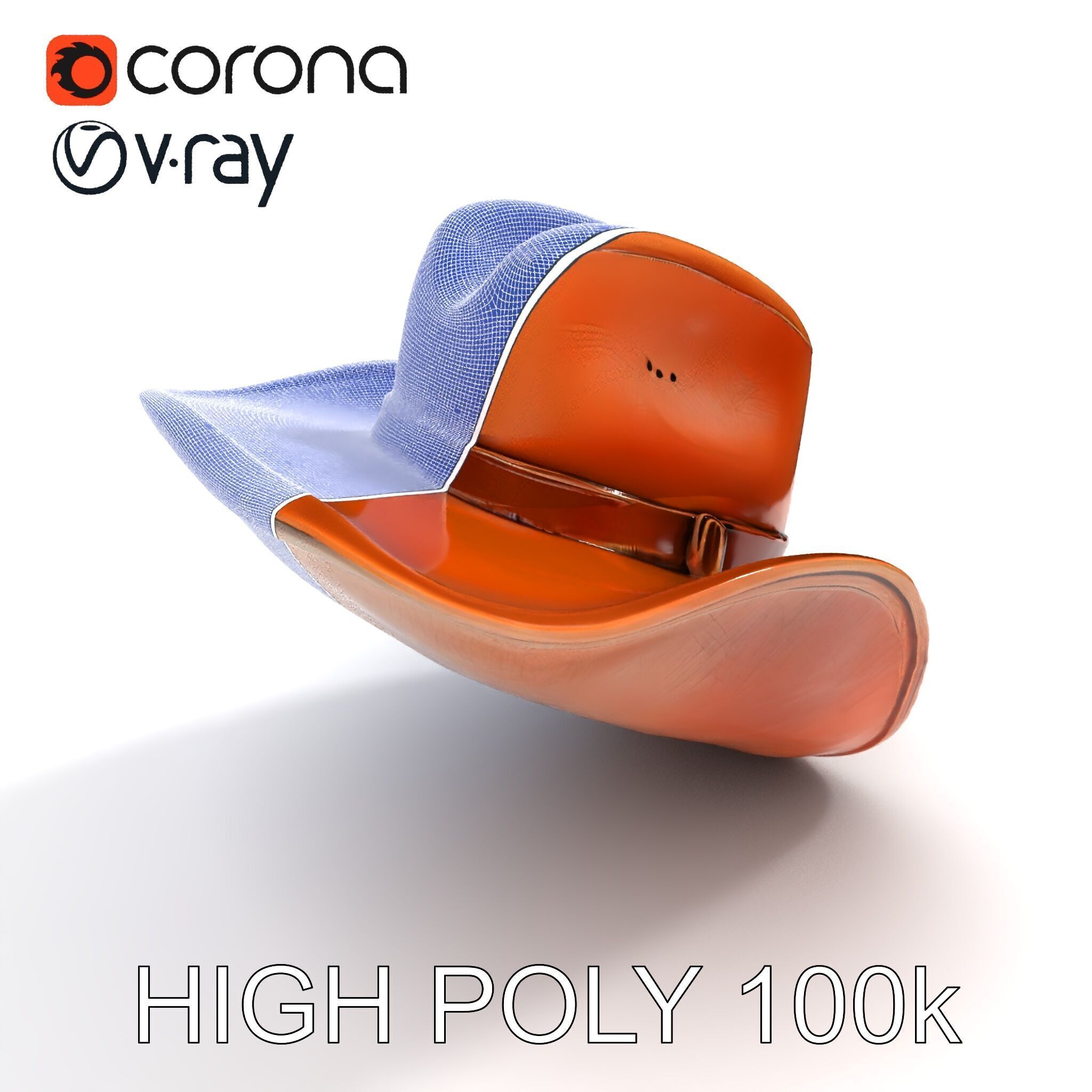 Cowboy Hat D Model Pack Low-poly 3D model_27