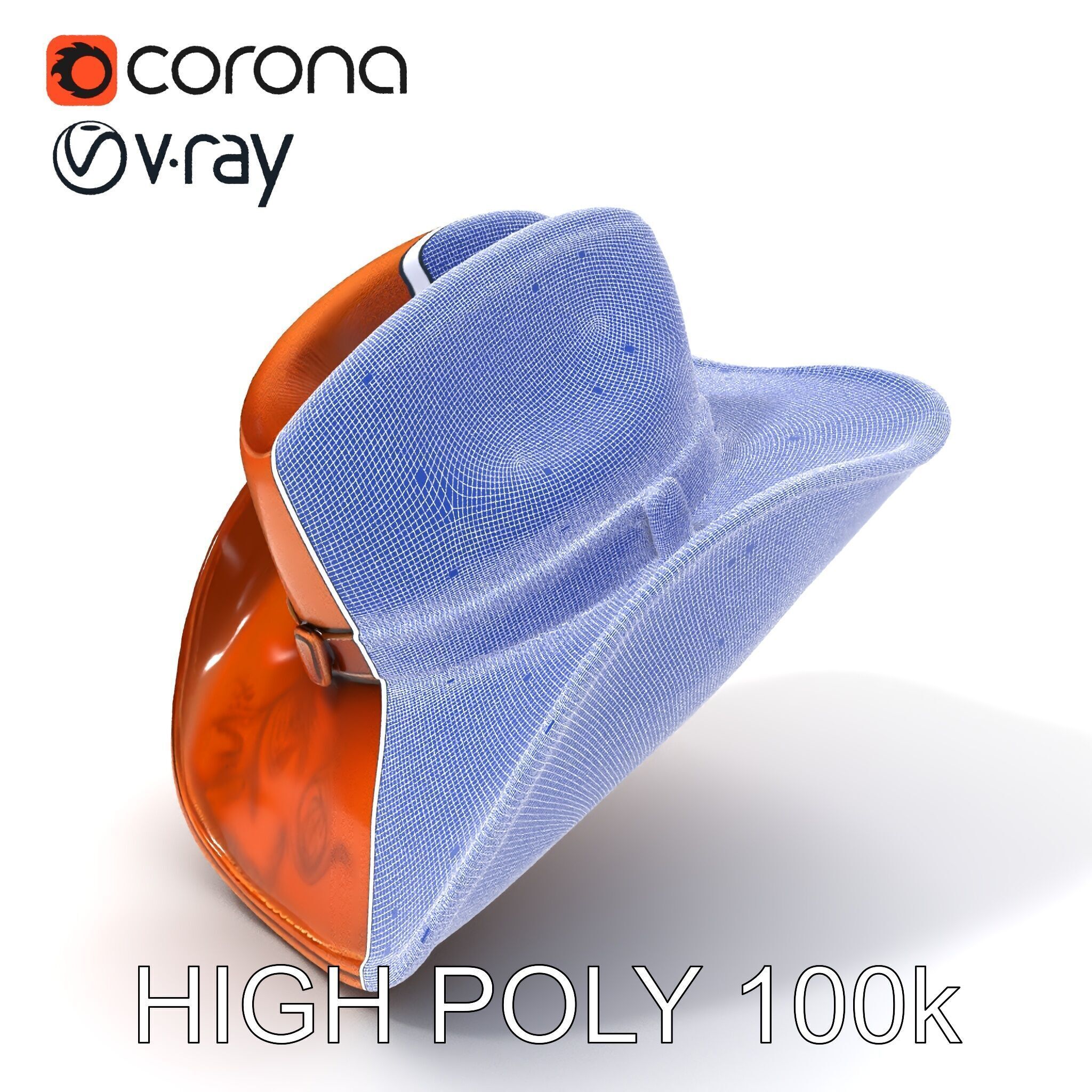 Cowboy Hat D Model Pack Low-poly 3D model_3