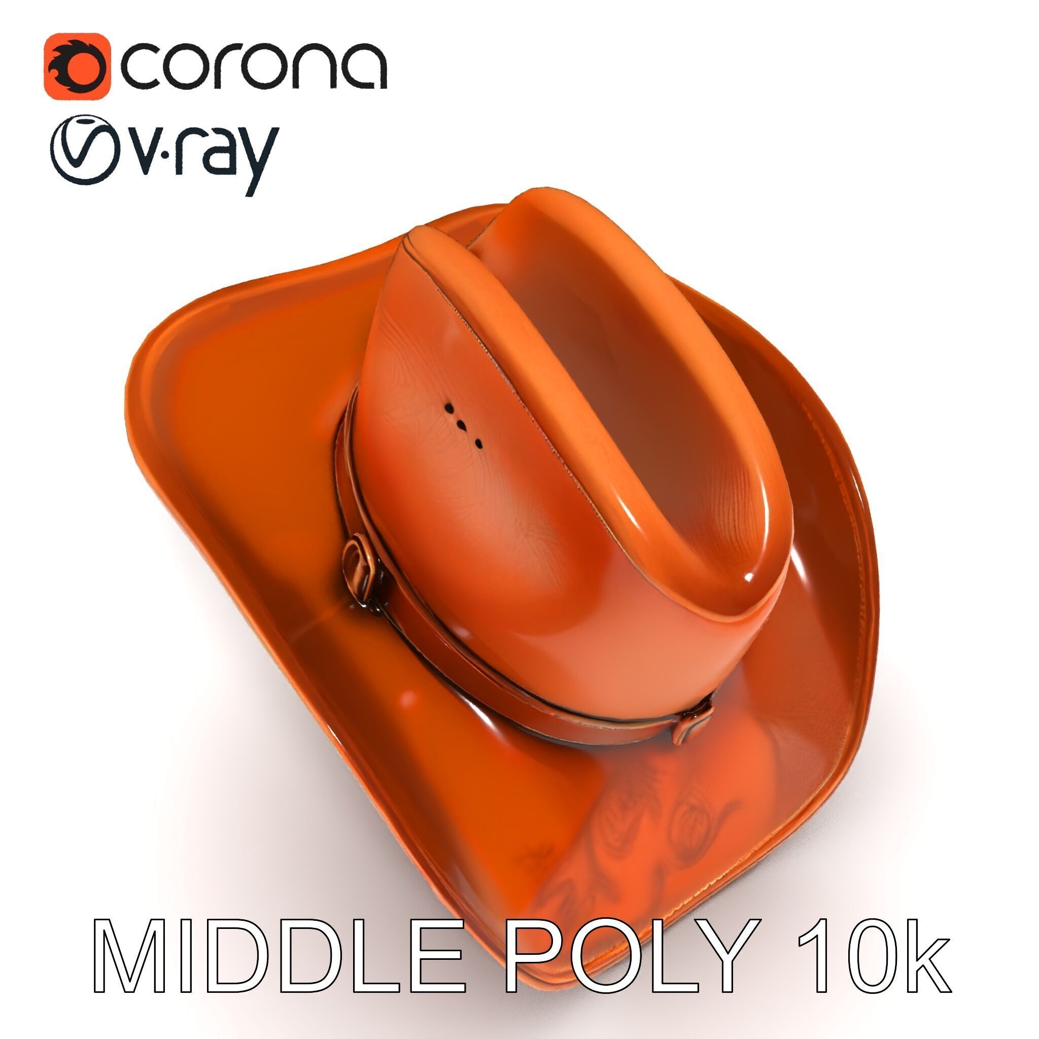 Cowboy Hat D Model Pack Low-poly 3D model_32