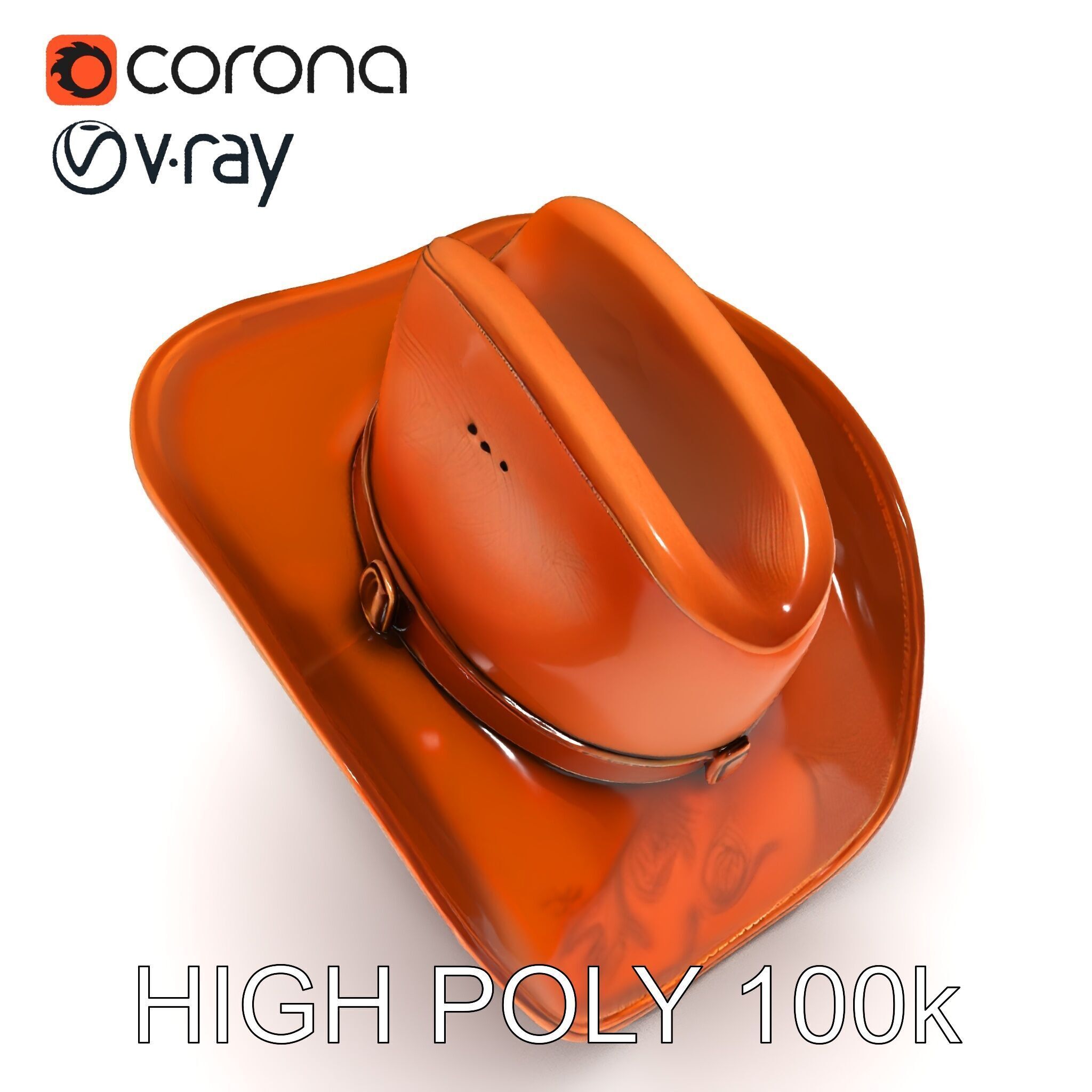 Cowboy Hat D Model Pack Low-poly 3D model_34
