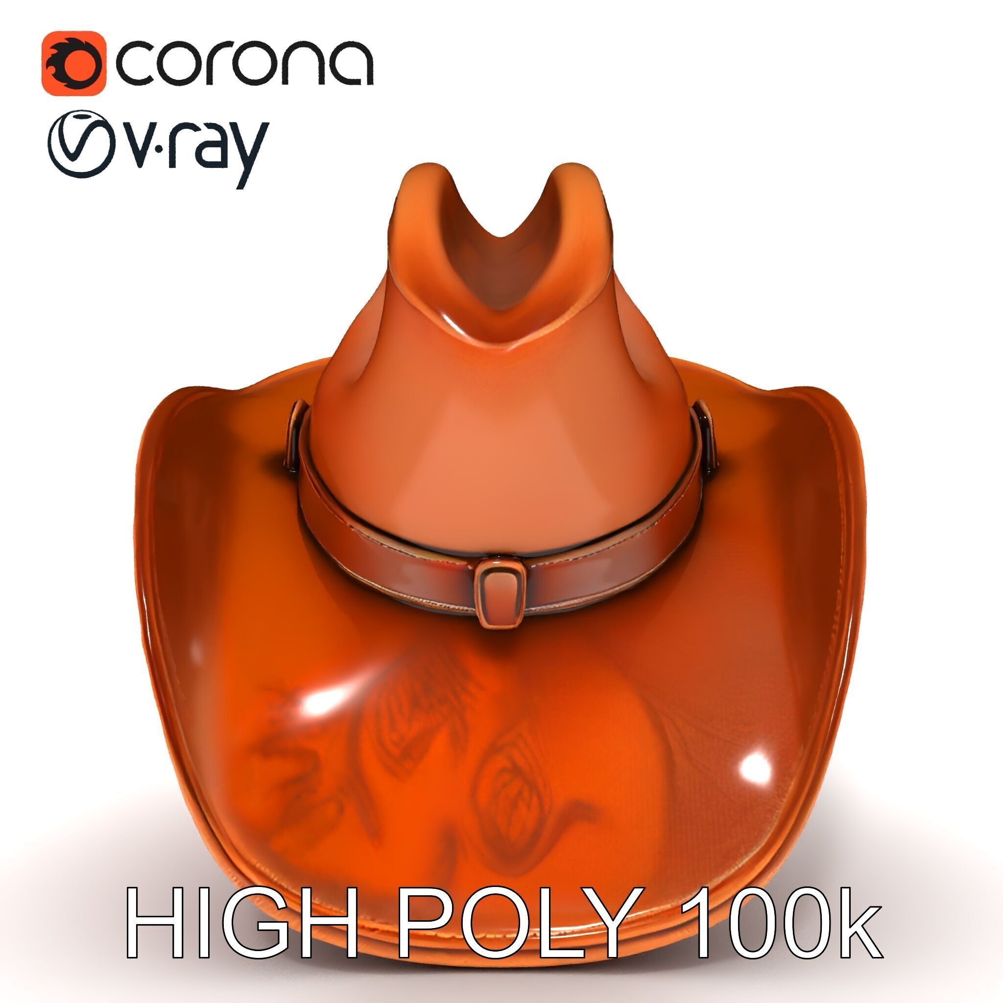 Cowboy Hat D Model Pack Low-poly 3D model_11
