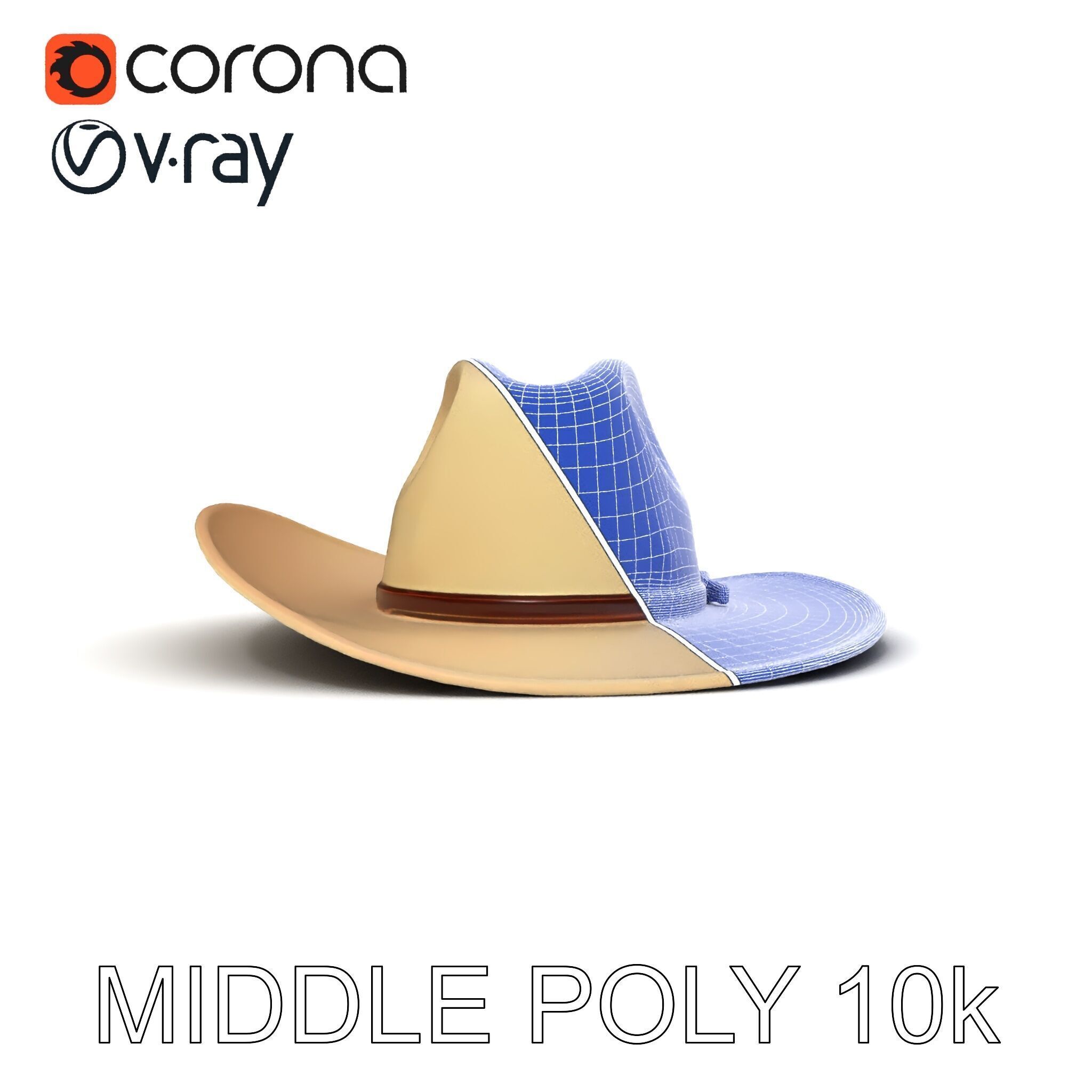 Cowboy Hat D Model Pack Low-poly 3D model_33