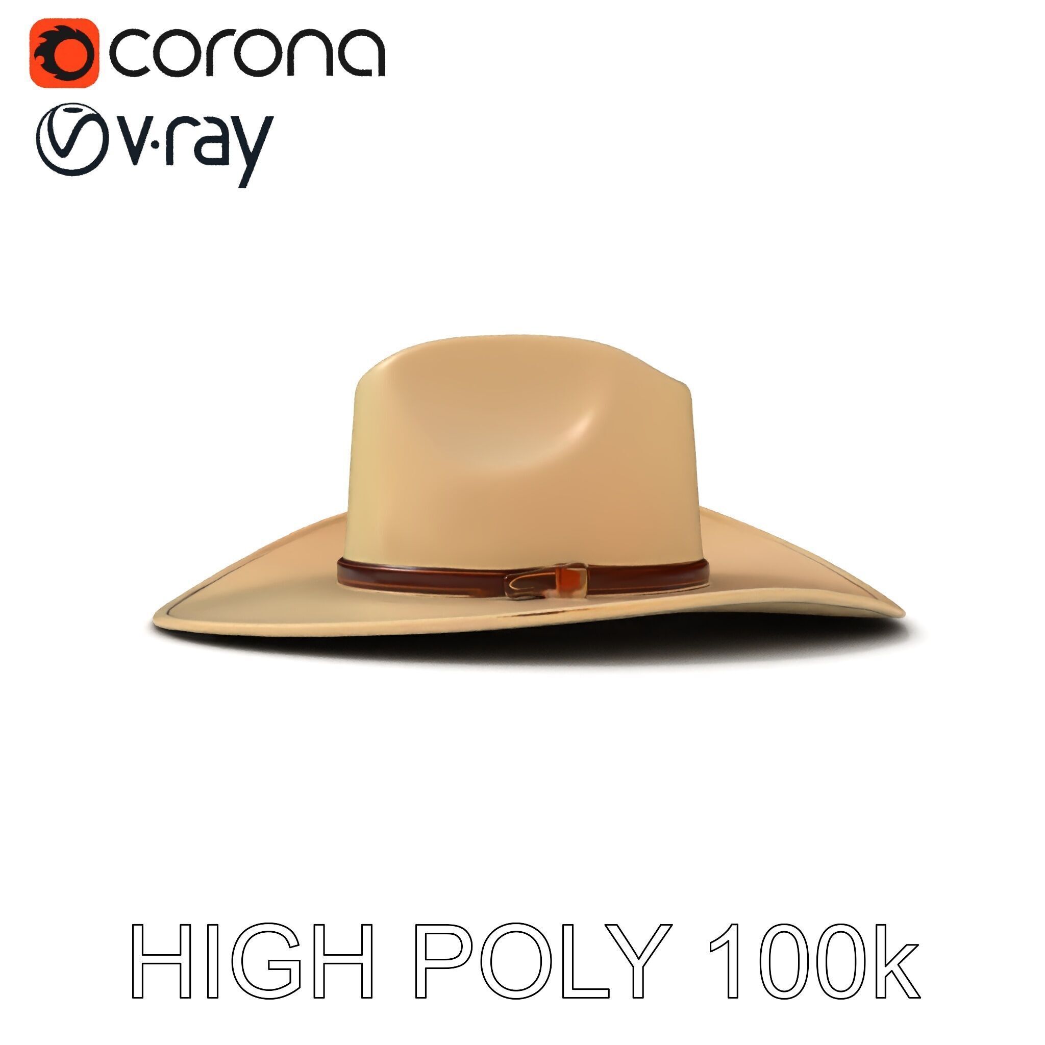 Cowboy Hat D Model Pack Low-poly 3D model_18