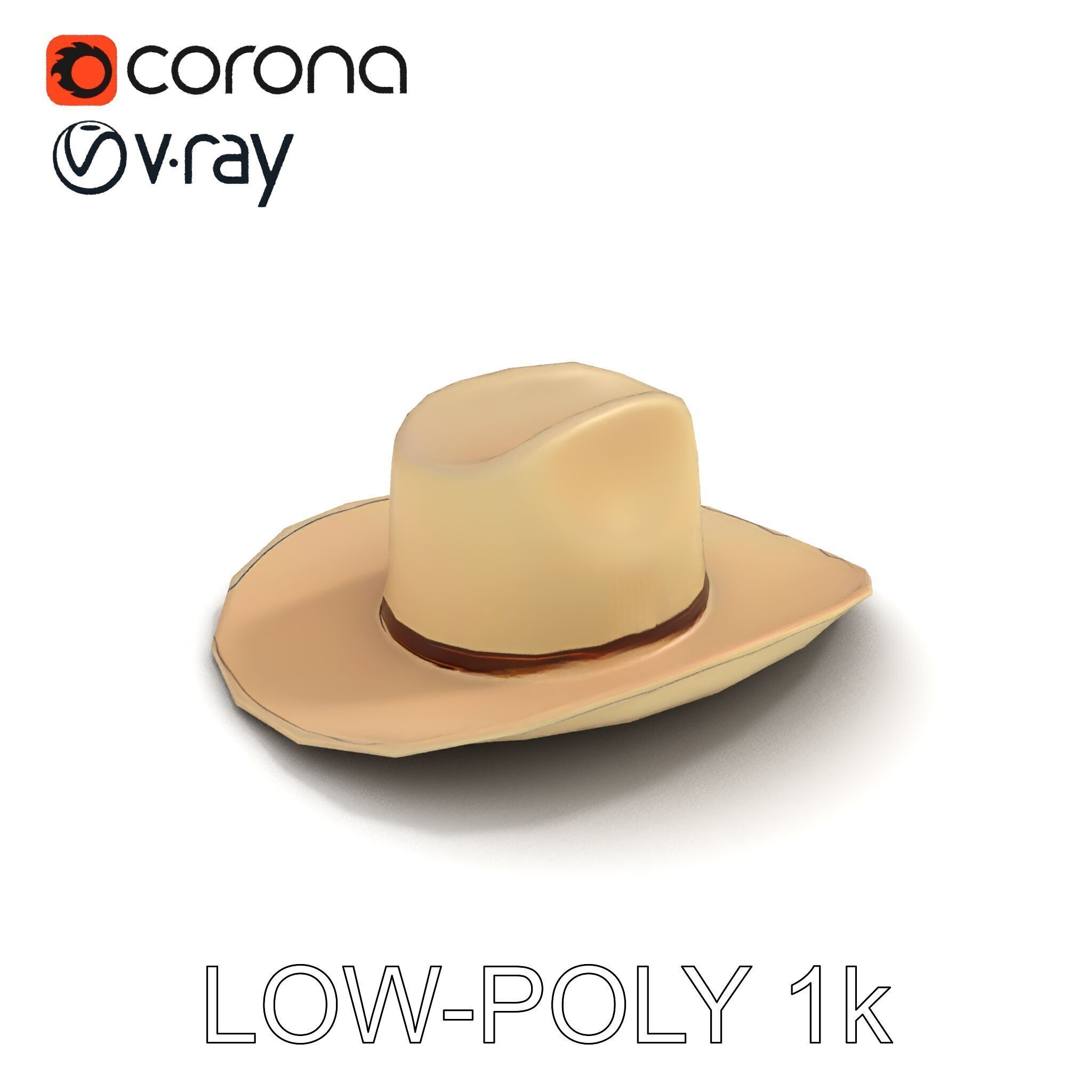 Cowboy Hat D Model Pack Low-poly 3D model_20