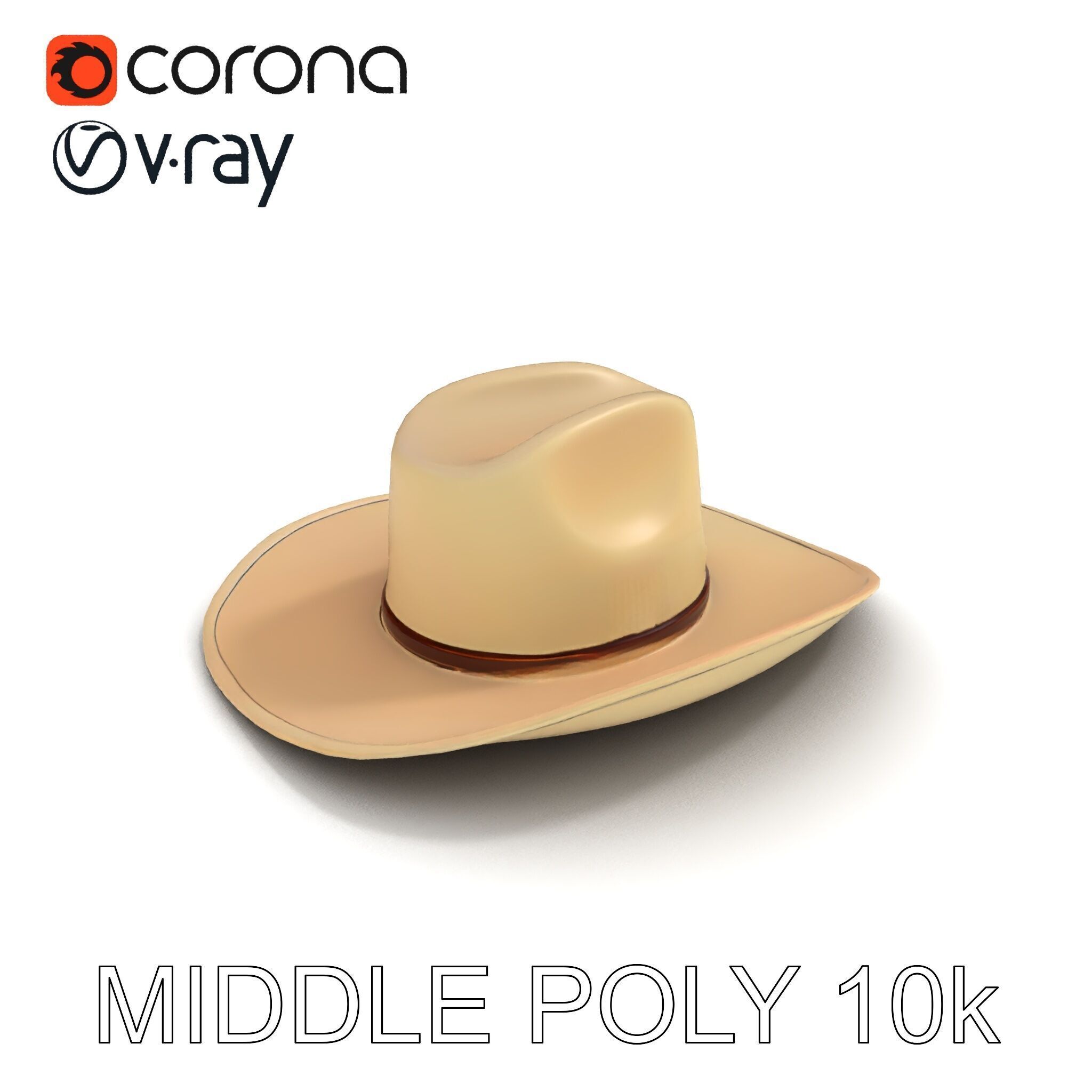 Cowboy Hat D Model Pack Low-poly 3D model_27