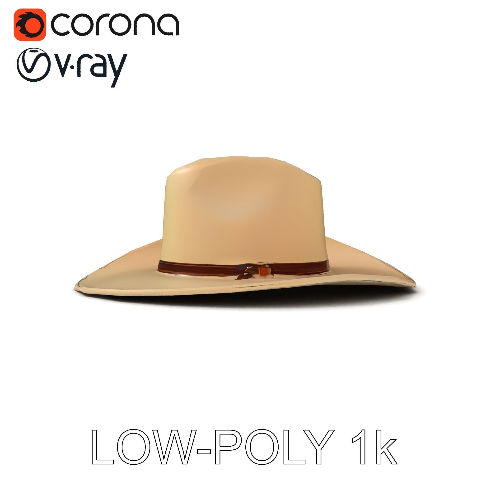 Cowboy Hat D Model Pack Low-poly 3D model_23
