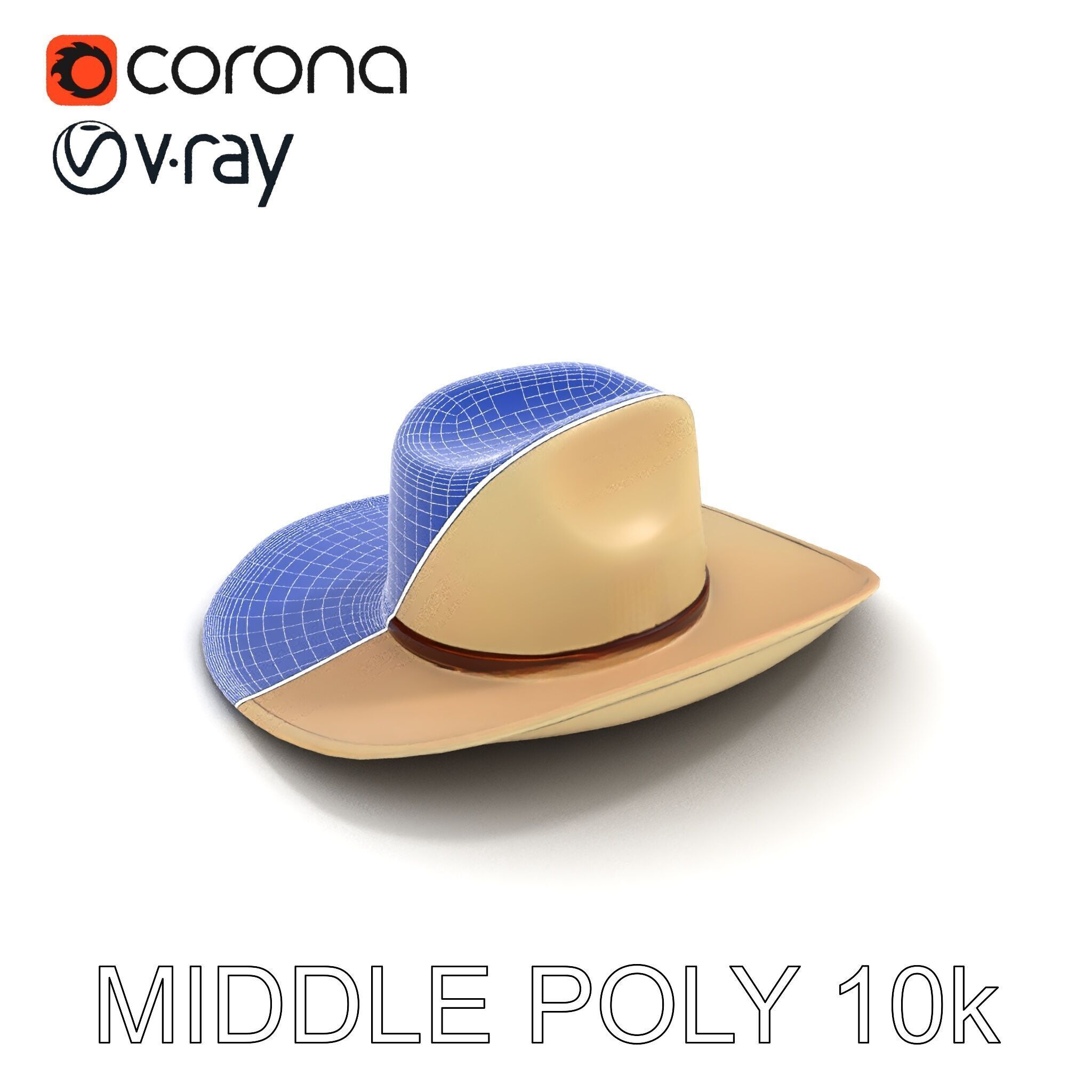 Cowboy Hat D Model Pack Low-poly 3D model_13