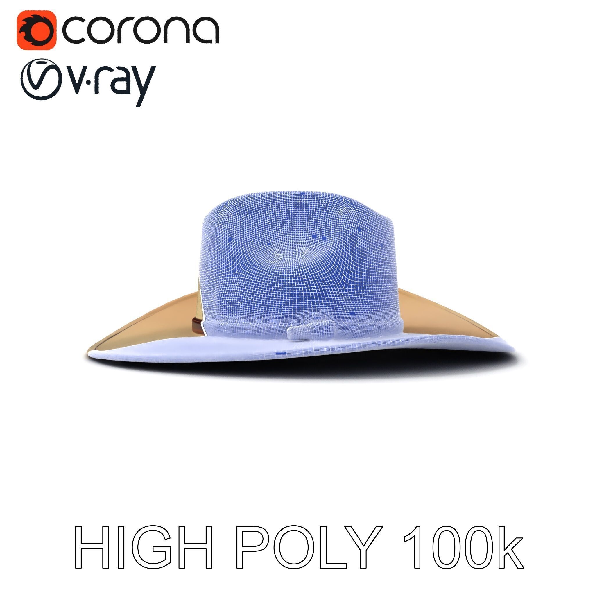Cowboy Hat D Model Pack Low-poly 3D model_21