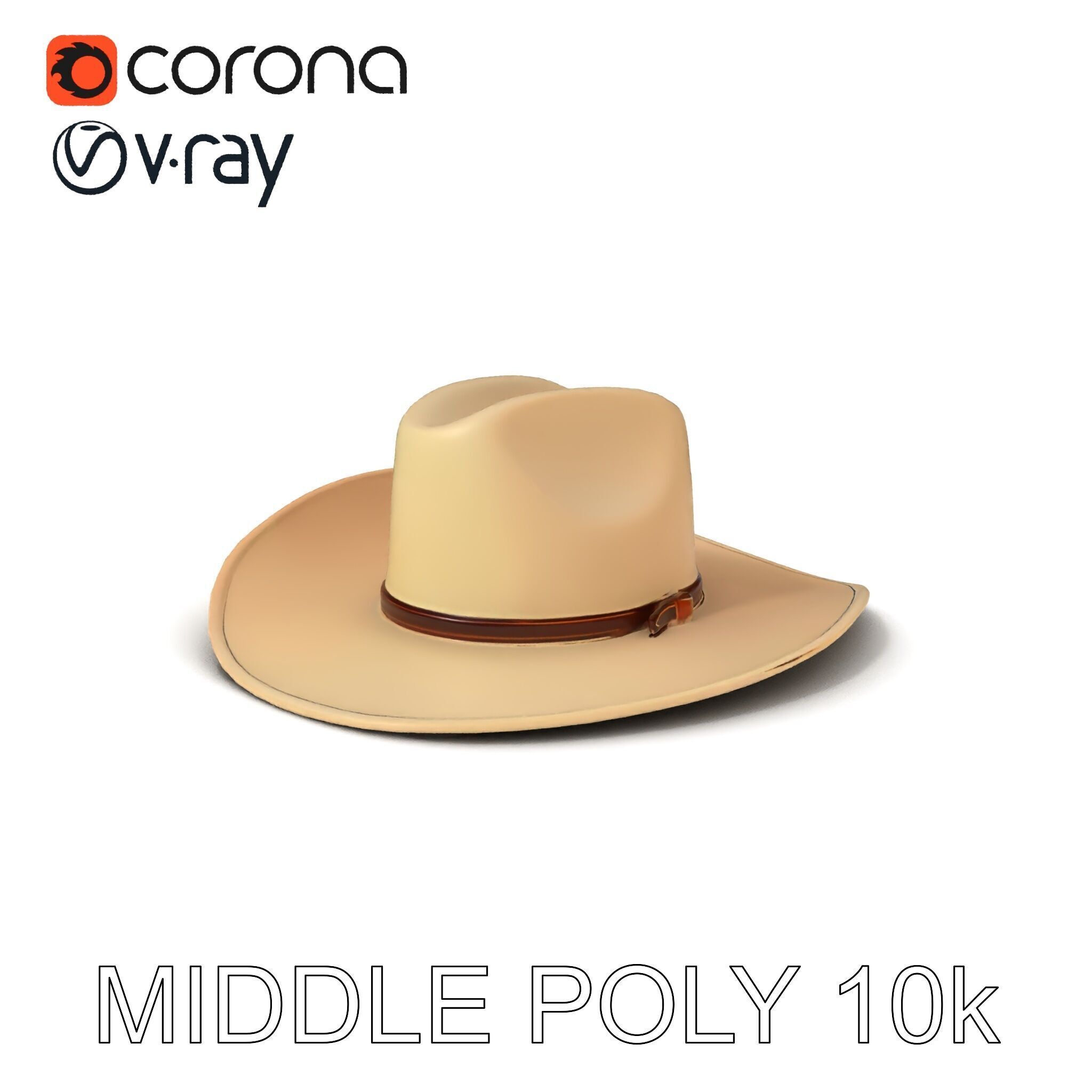 Cowboy Hat D Model Pack Low-poly 3D model_25