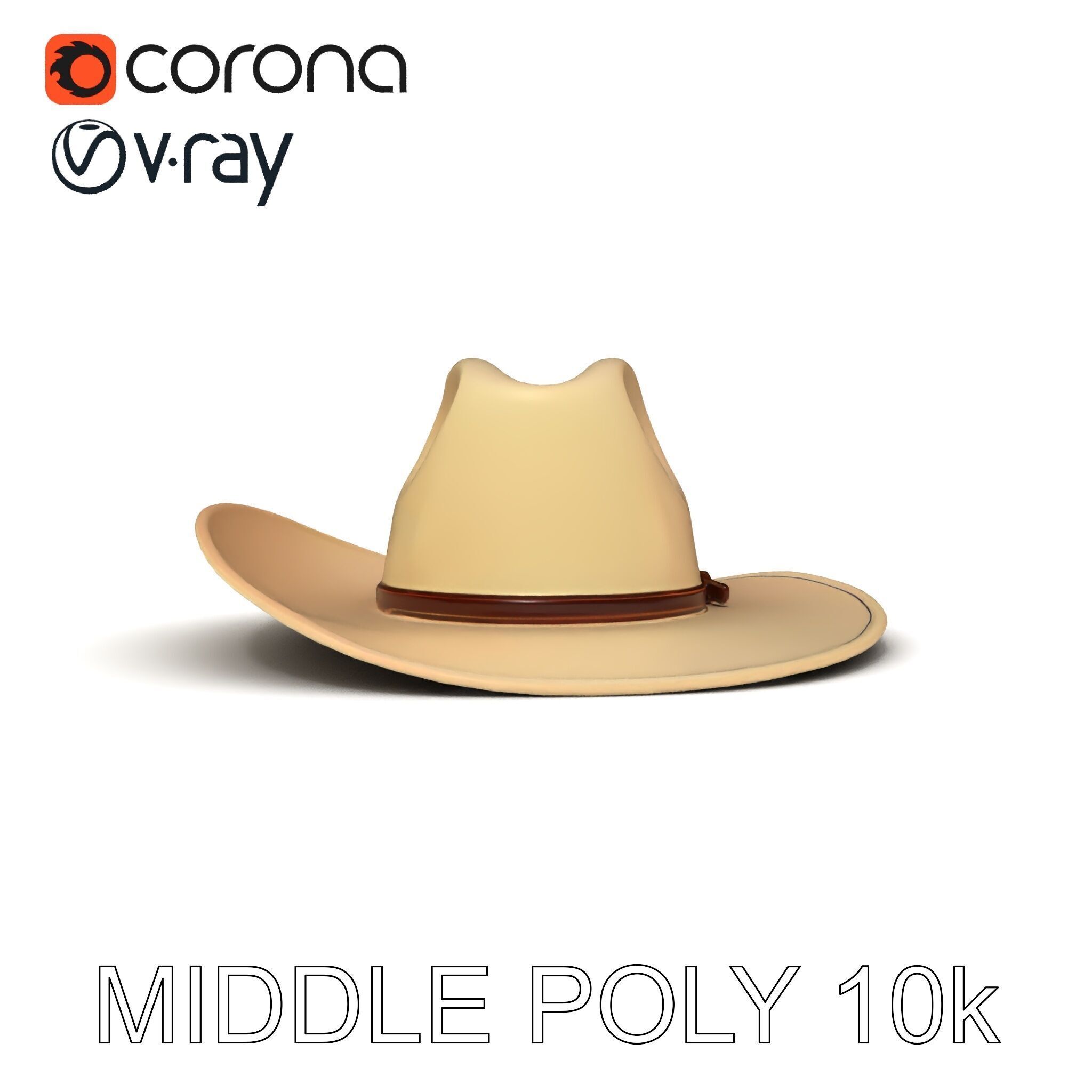 Cowboy Hat D Model Pack Low-poly 3D model_19