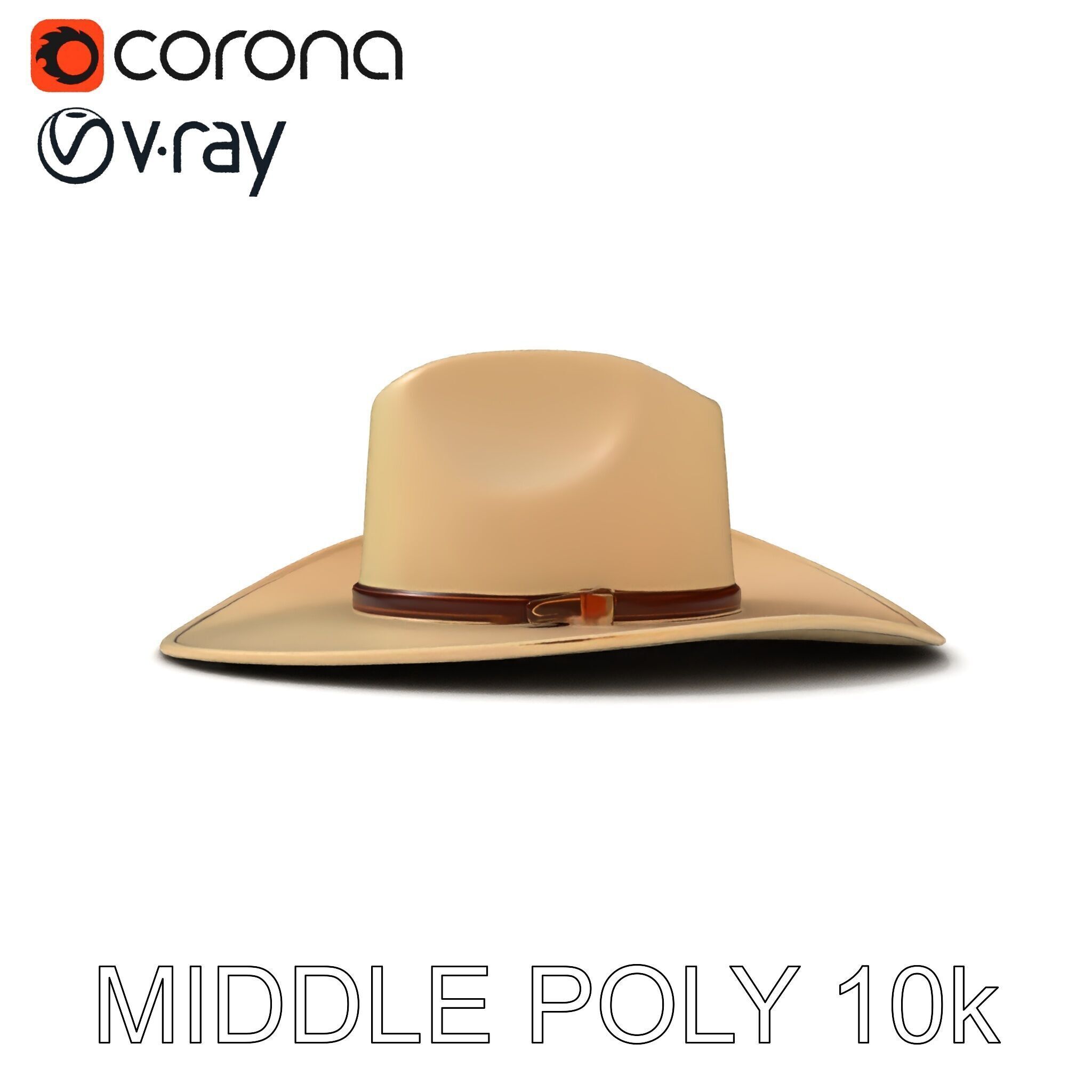 Cowboy Hat D Model Pack Low-poly 3D model_22