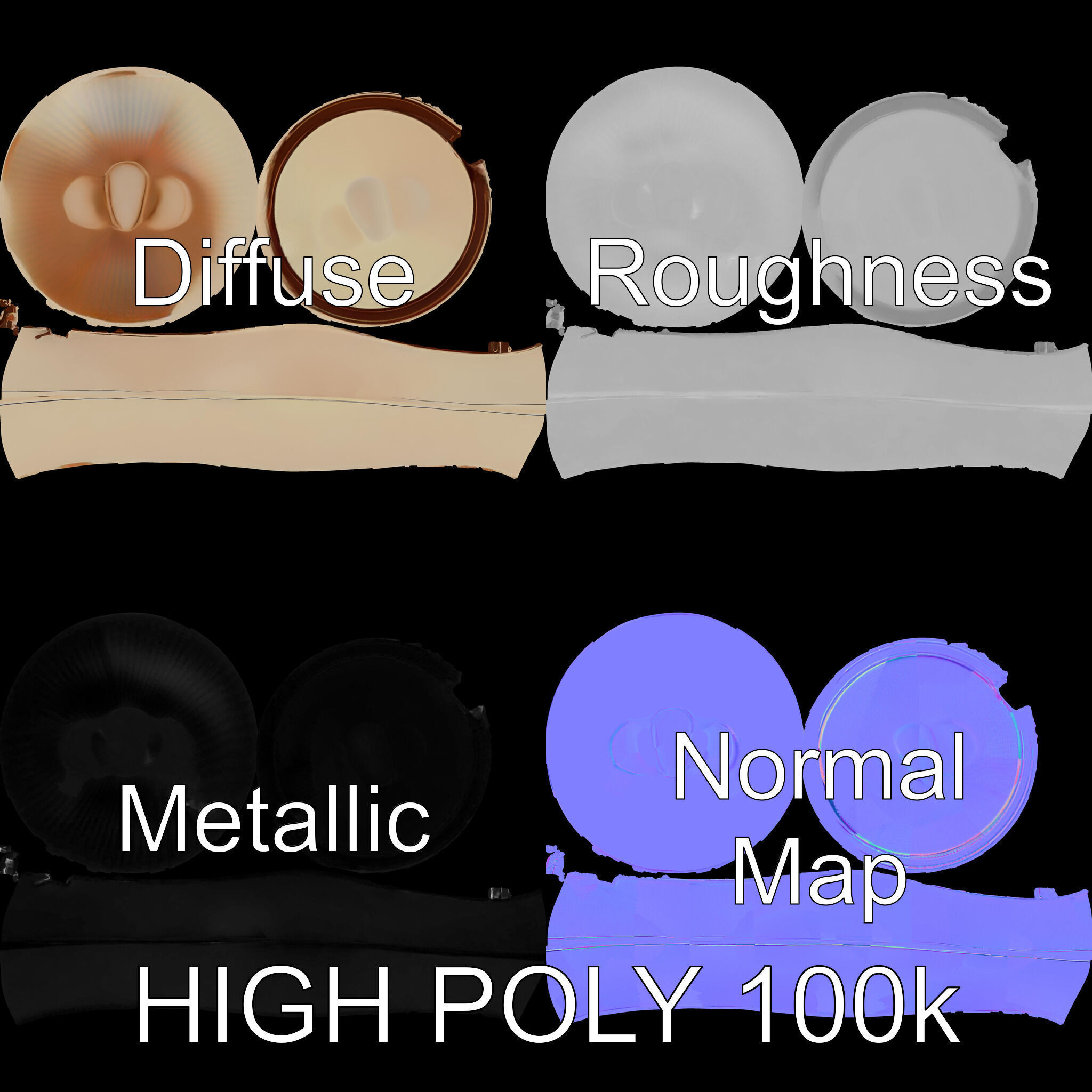 Cowboy Hat D Model Pack Low-poly 3D model_2