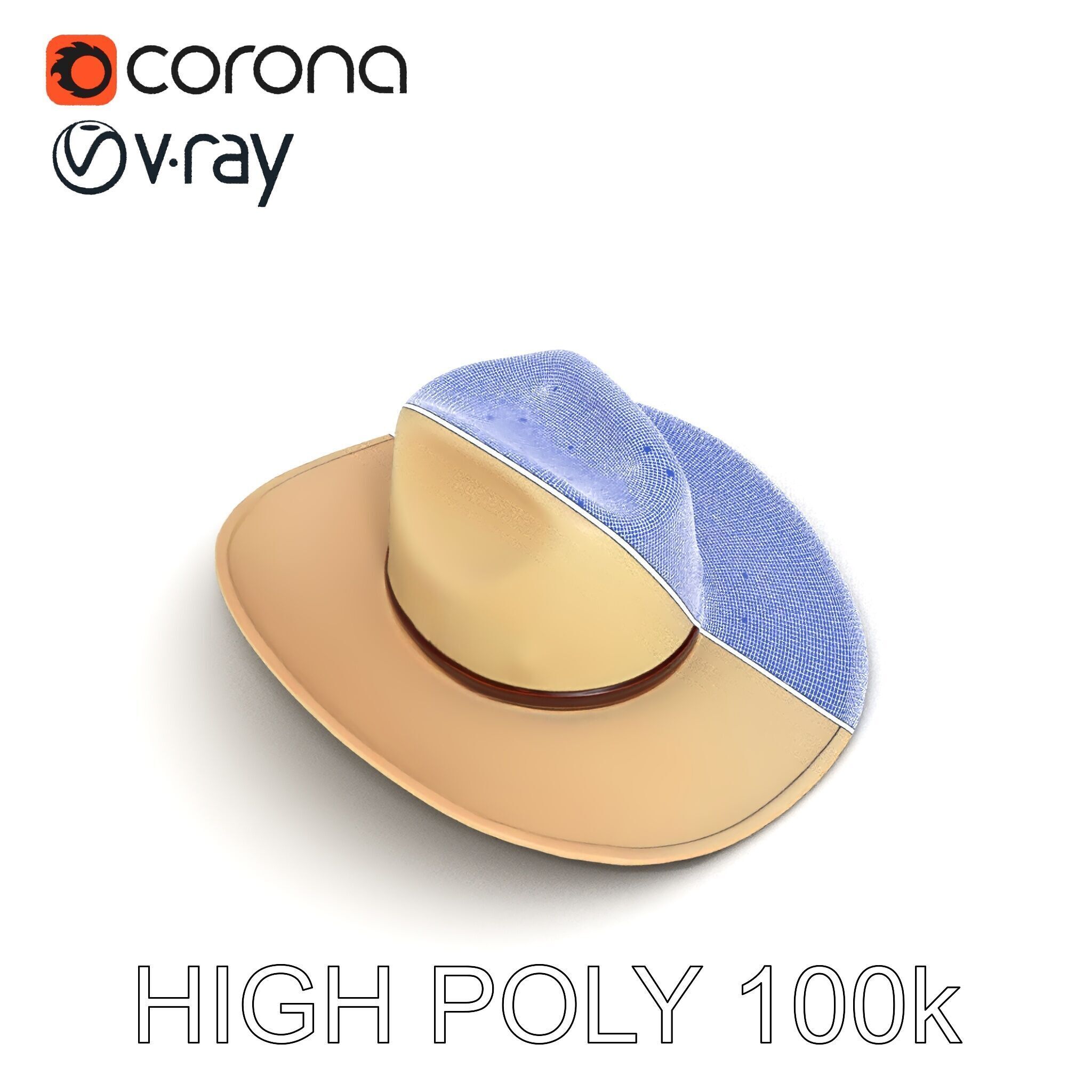 Cowboy Hat D Model Pack Low-poly 3D model_24