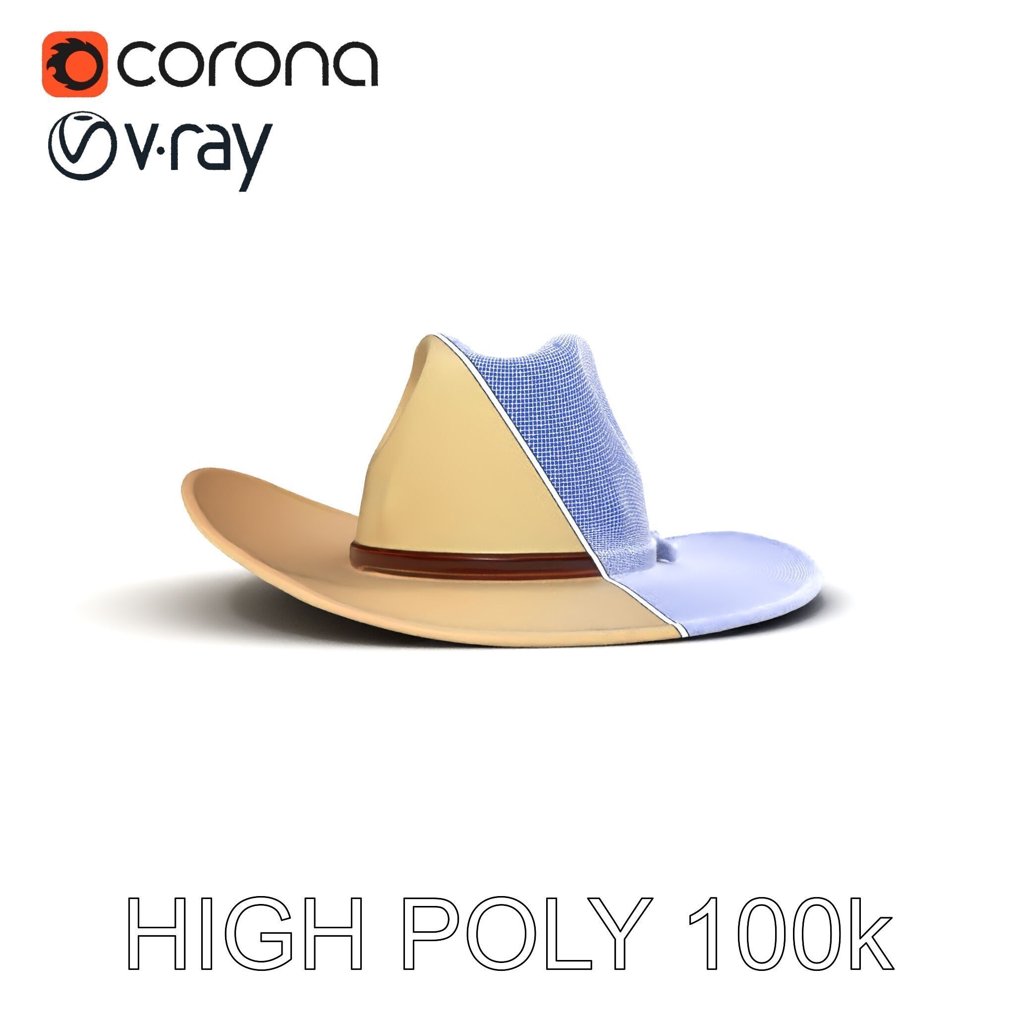 Cowboy Hat D Model Pack Low-poly 3D model_29