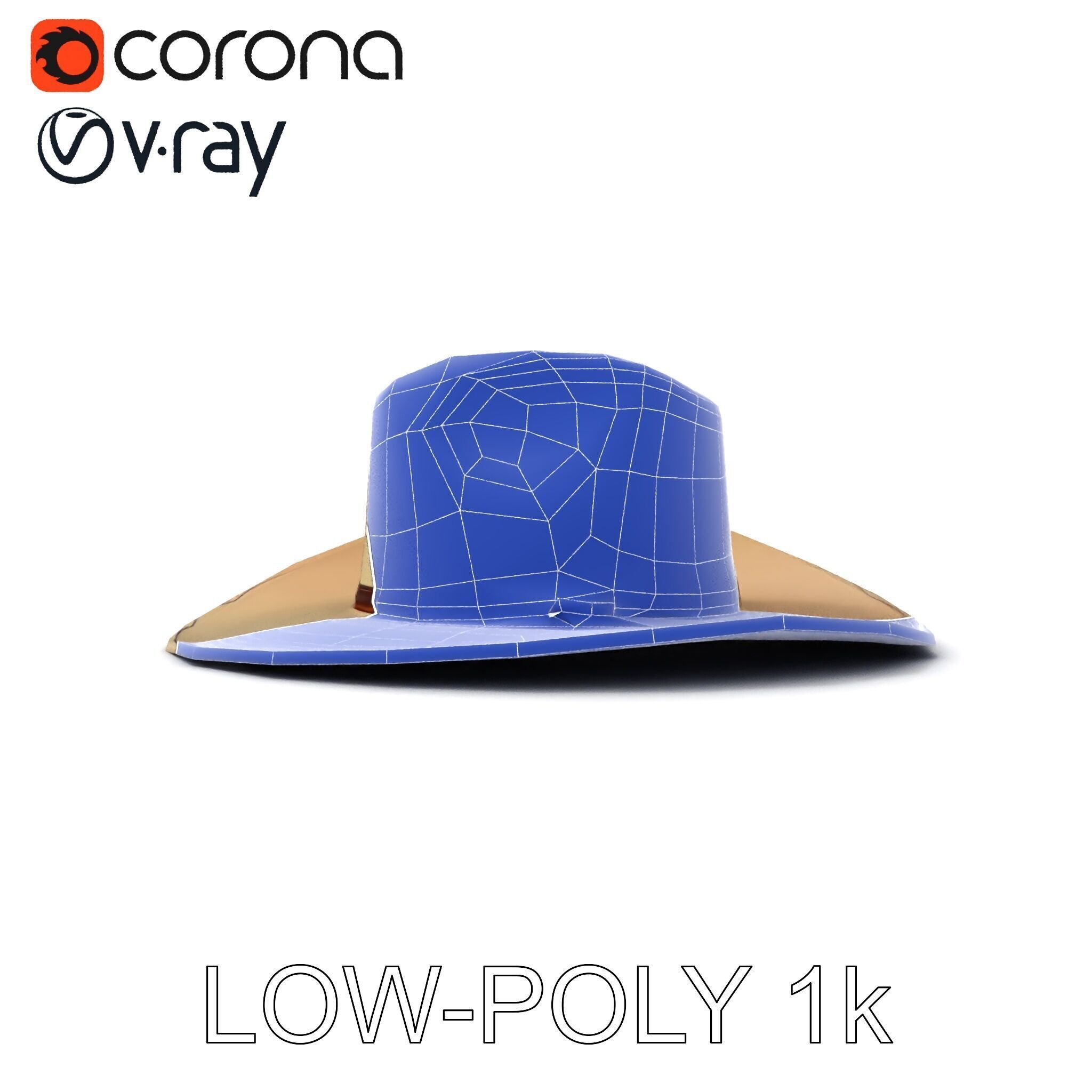 Cowboy Hat D Model Pack Low-poly 3D model_26