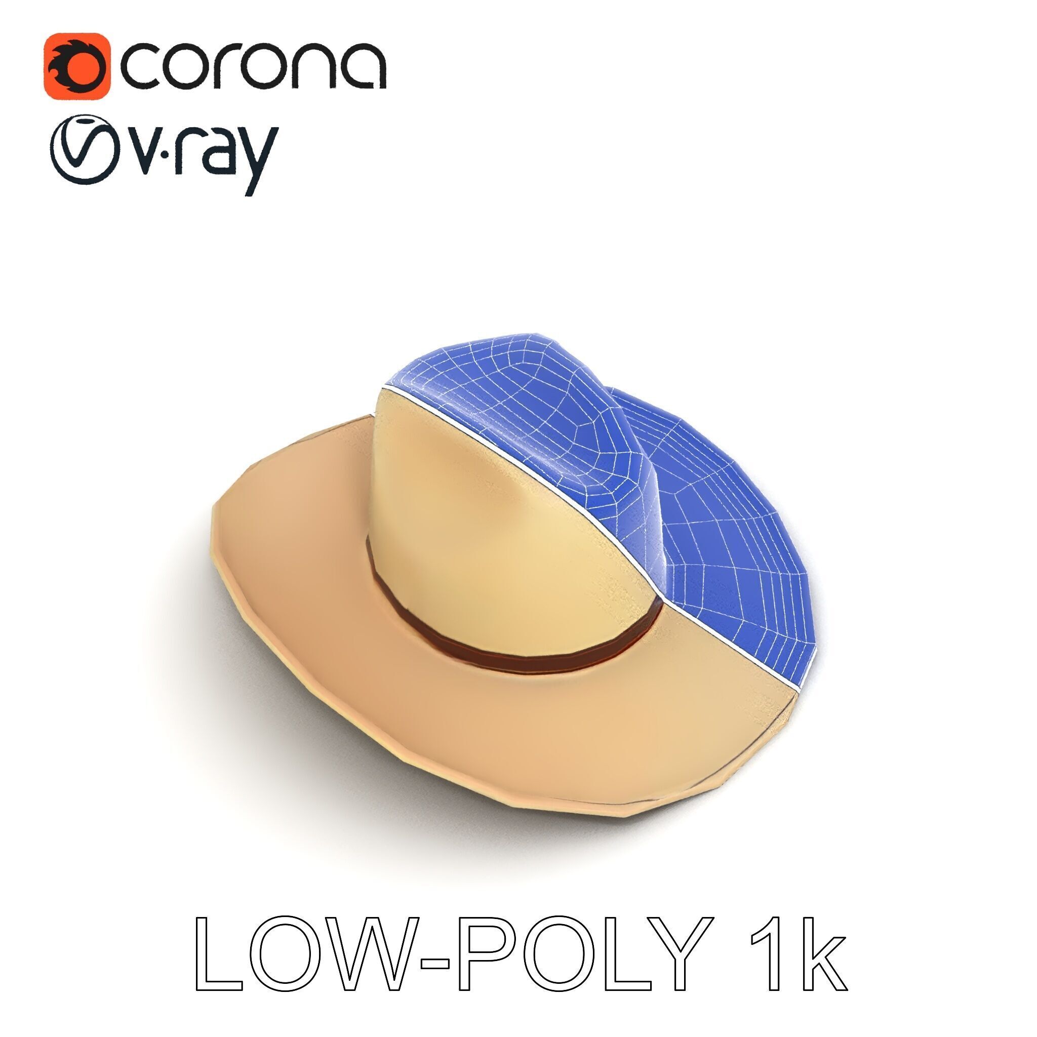 Cowboy Hat D Model Pack Low-poly 3D model_34