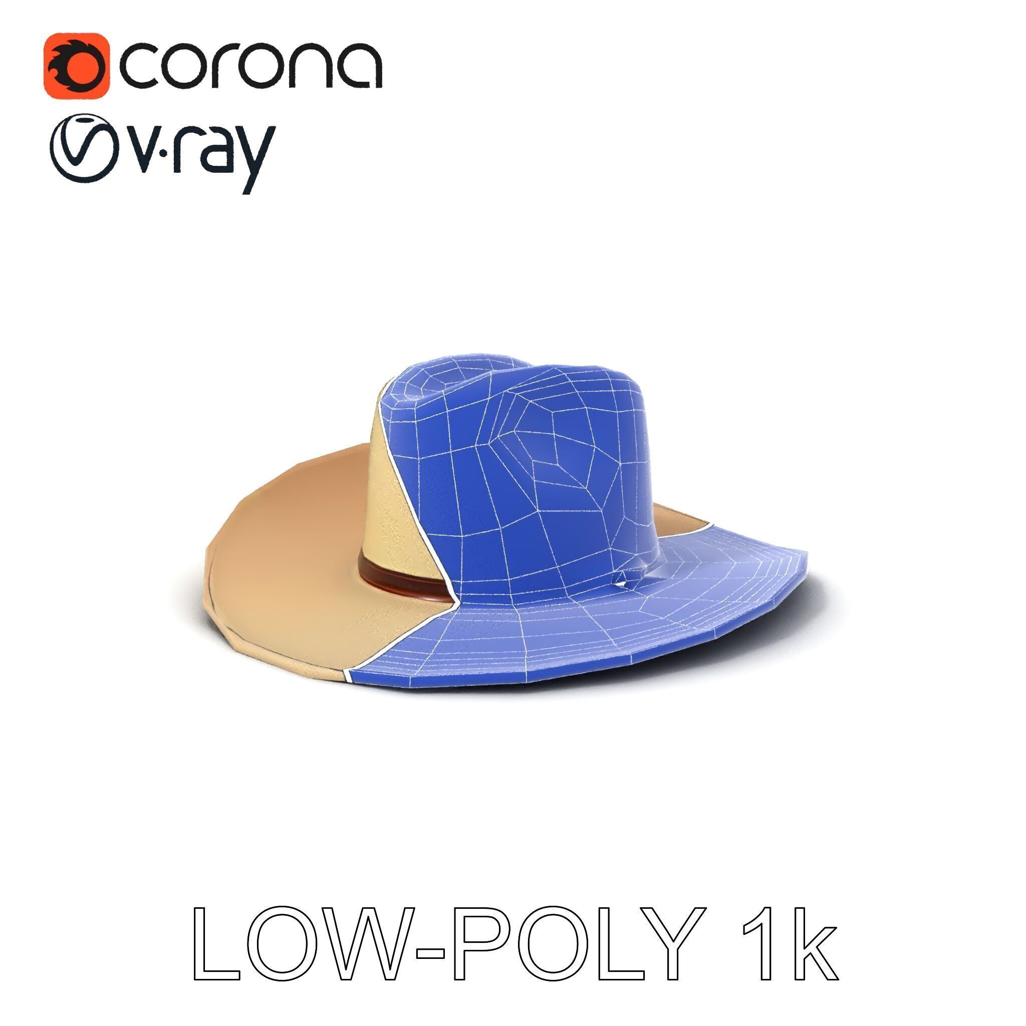 Cowboy Hat D Model Pack Low-poly 3D model_28