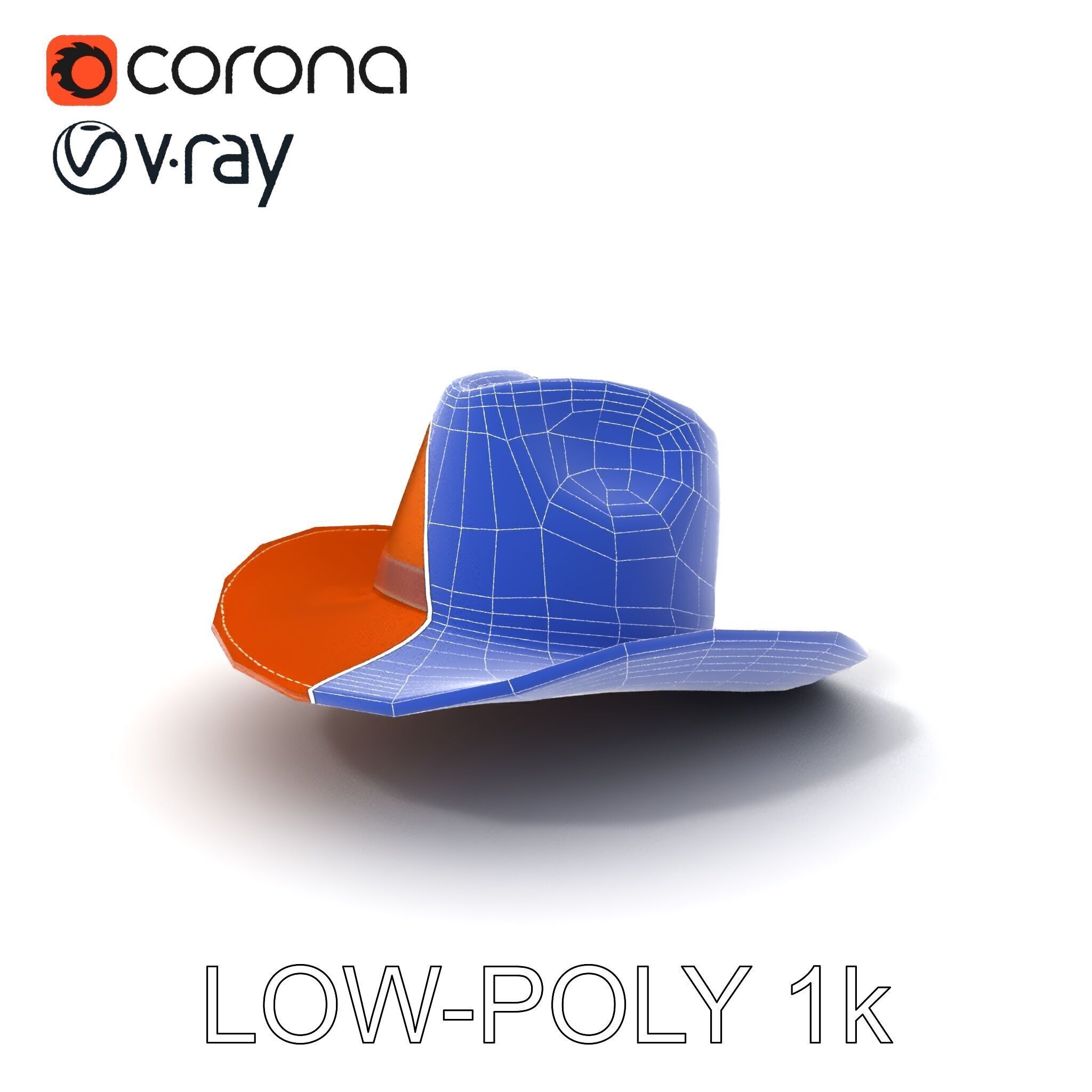 Cowboy Hat Leather Model Pack Low-poly 3D model_18