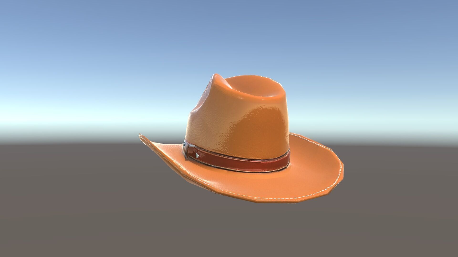 Cowboy Hat Leather Model Pack Low-poly 3D model_7