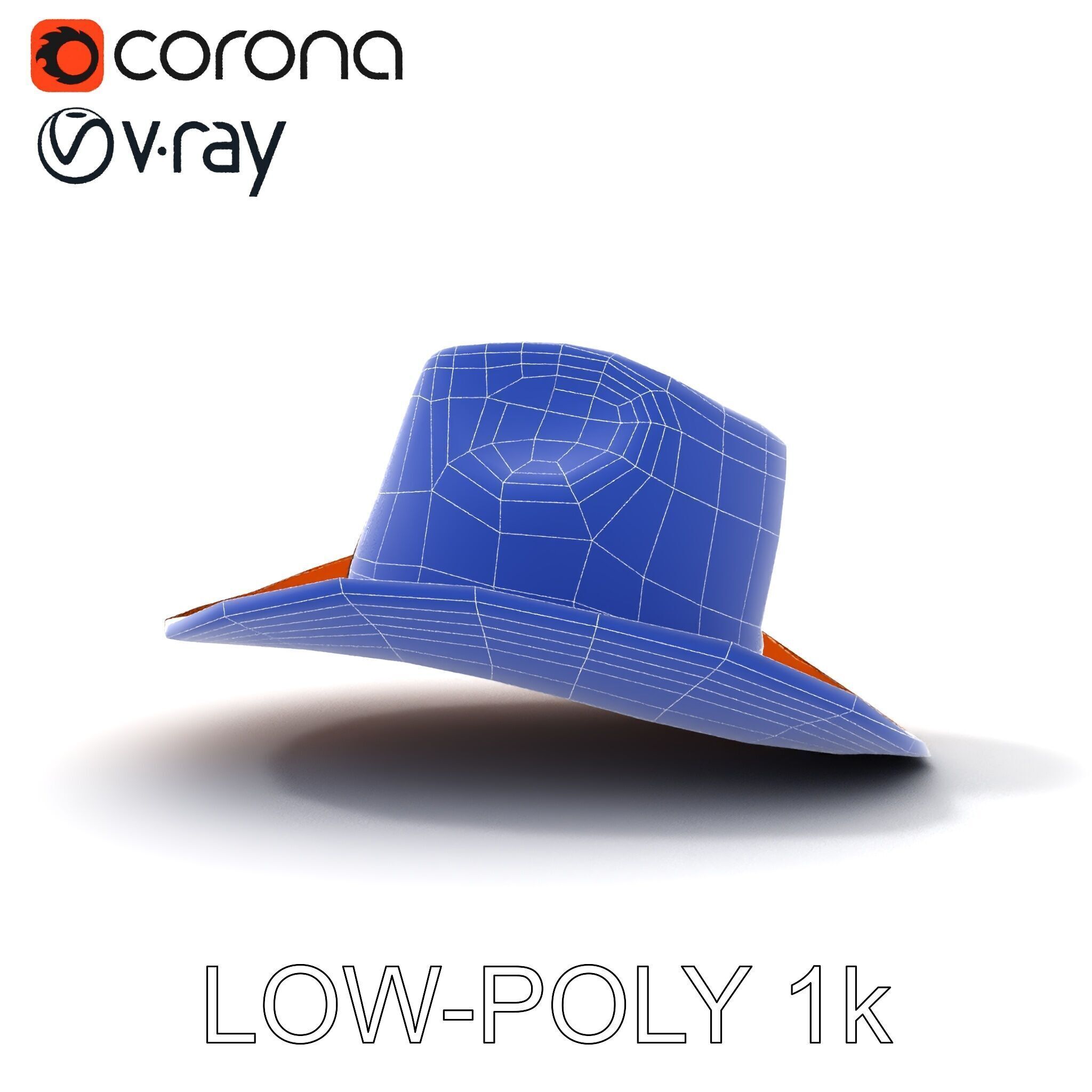 Cowboy Hat Leather Model Pack Low-poly 3D model_26