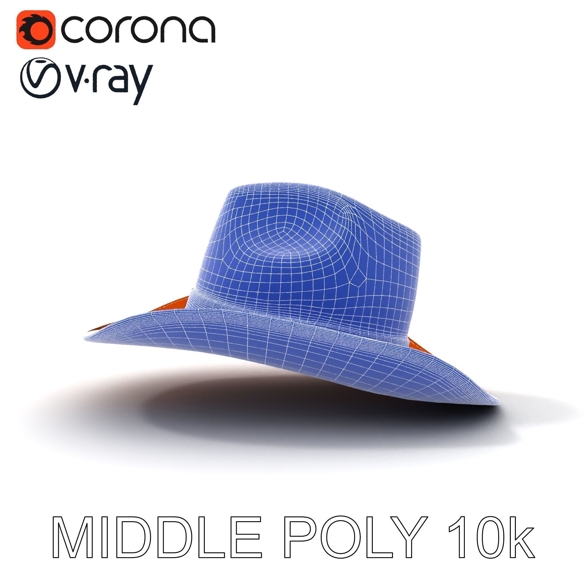 Cowboy Hat Leather Model Pack Low-poly 3D model_25