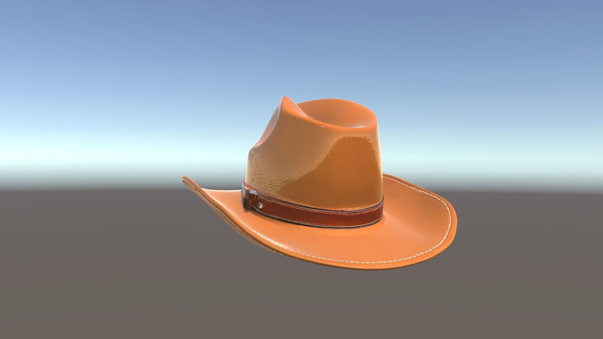 Cowboy Hat Leather Model Pack Low-poly 3D model_5