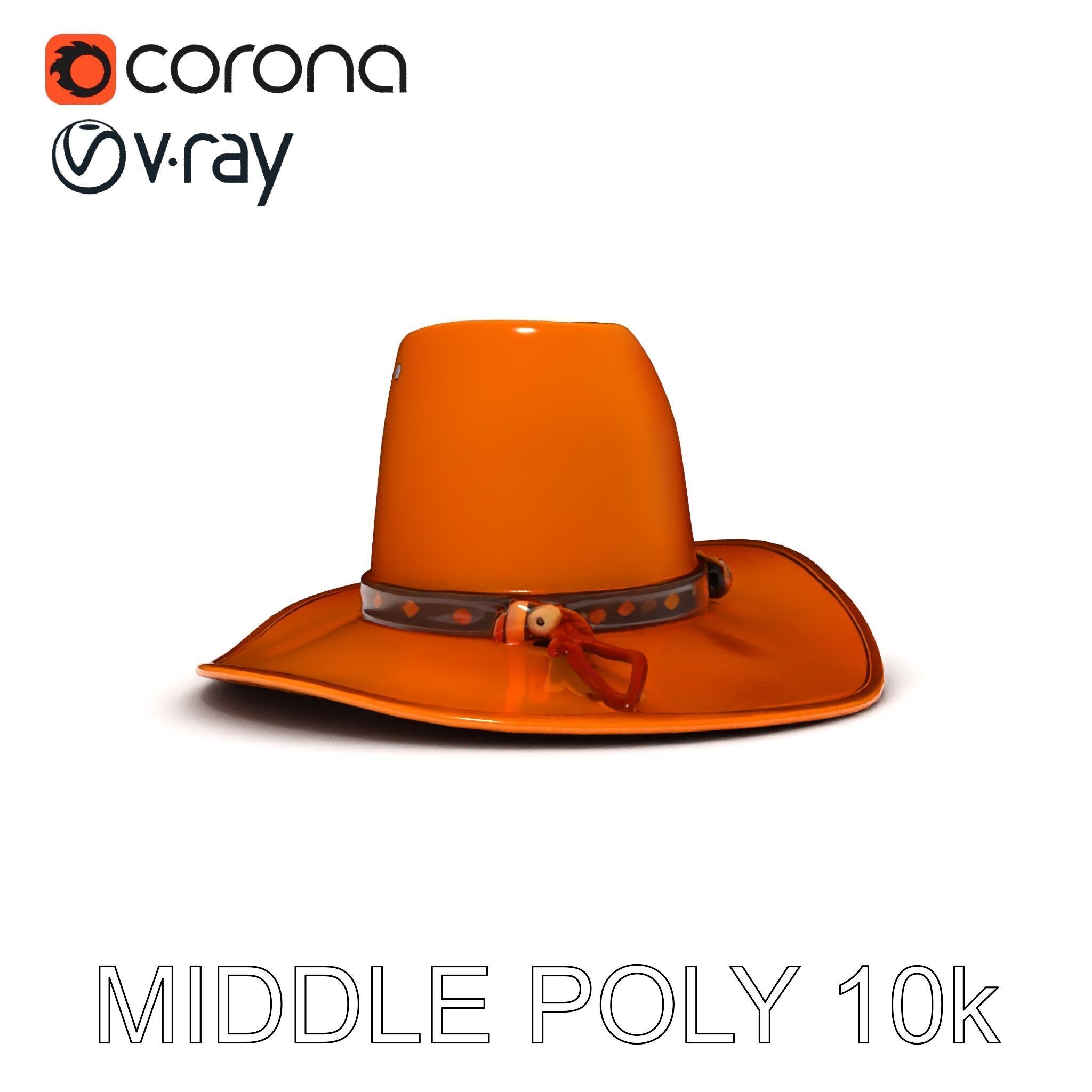 Cowboy Hat D Model Pack Low-poly 3D model_29