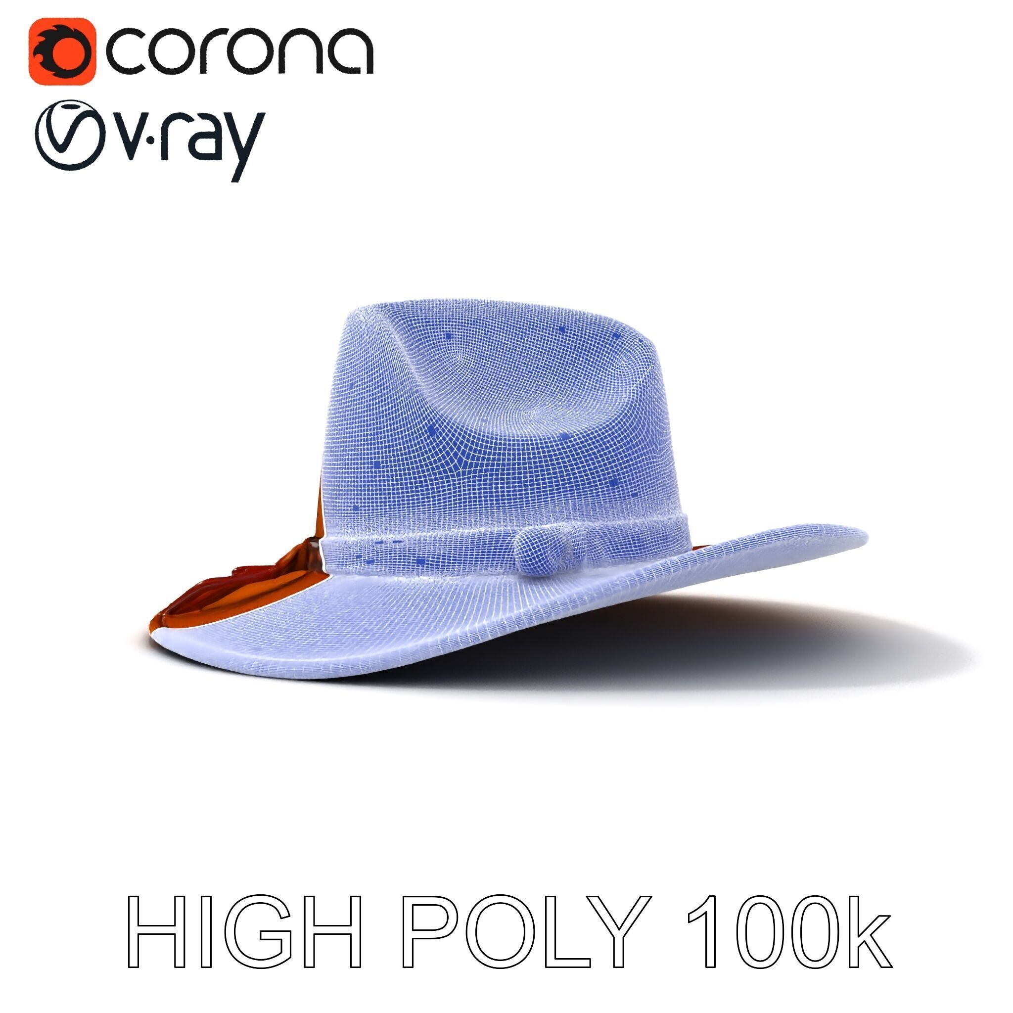 Cowboy Hat D Model Pack Low-poly 3D model_33