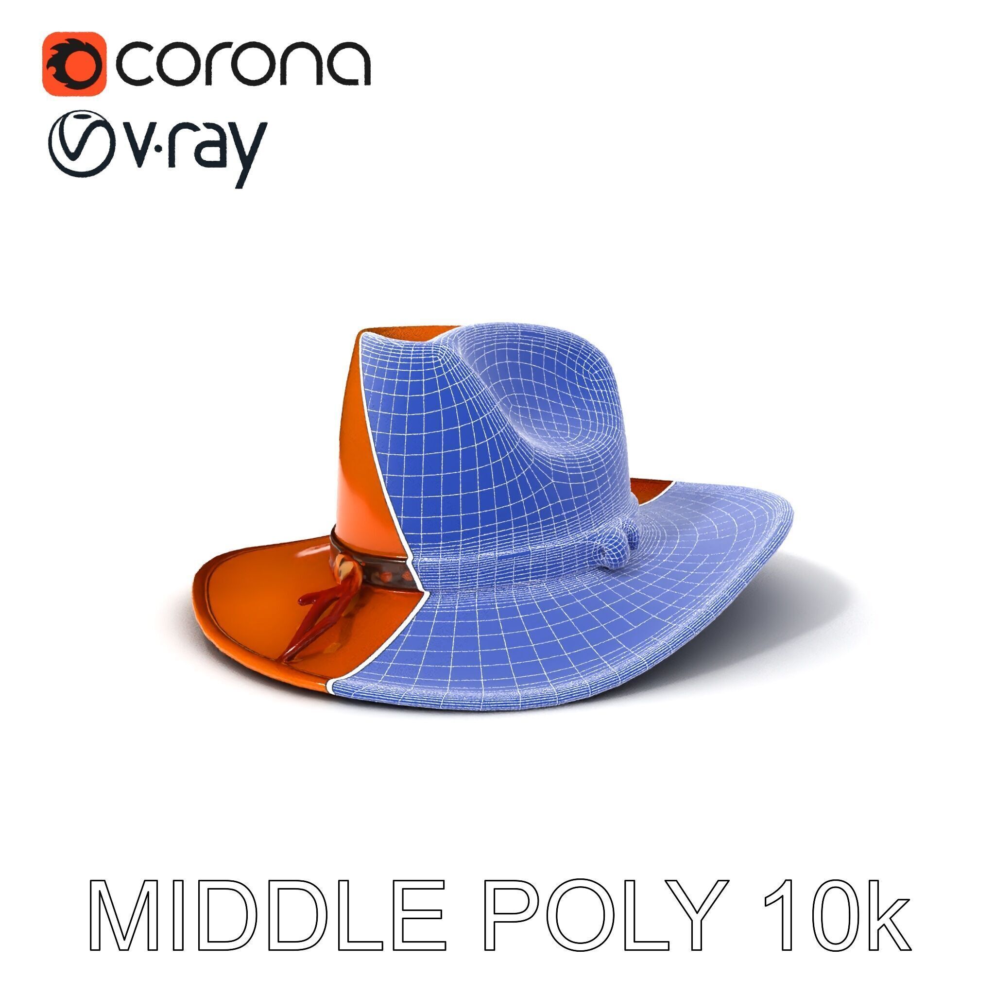 Cowboy Hat D Model Pack Low-poly 3D model_12