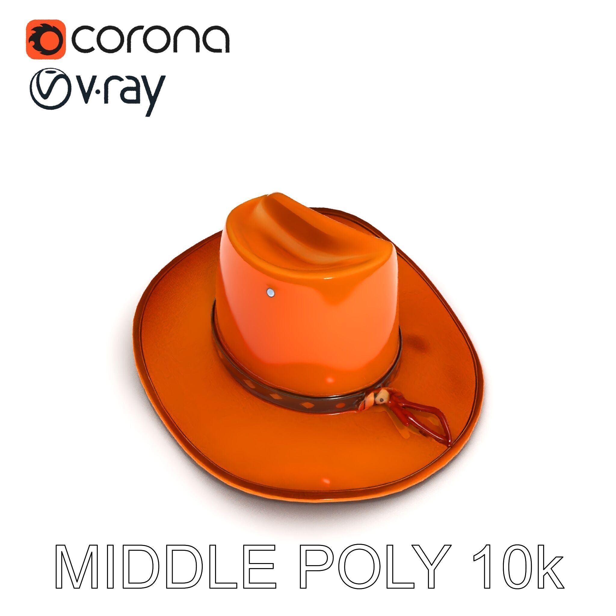 Cowboy Hat D Model Pack Low-poly 3D model_18