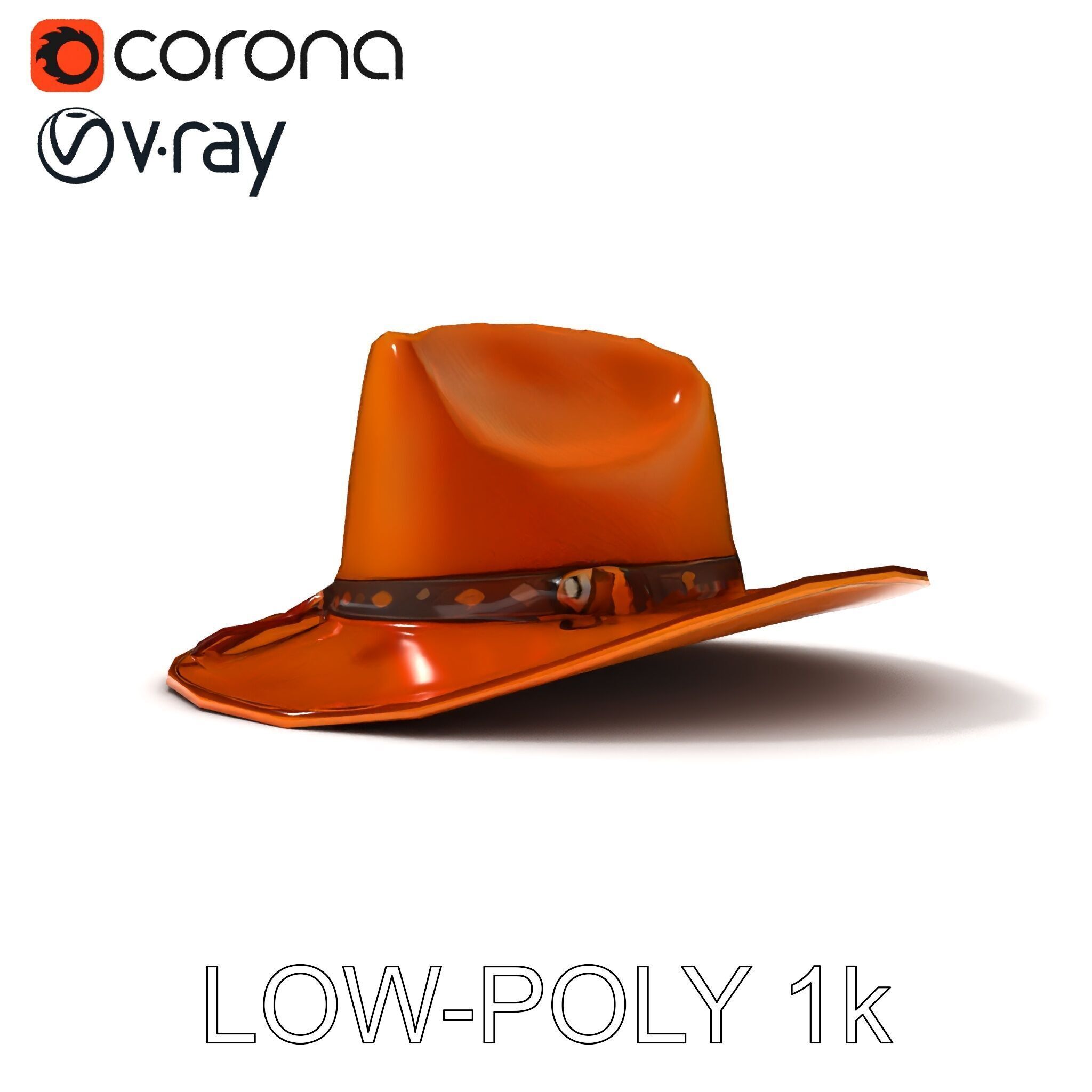 Cowboy Hat D Model Pack Low-poly 3D model_32