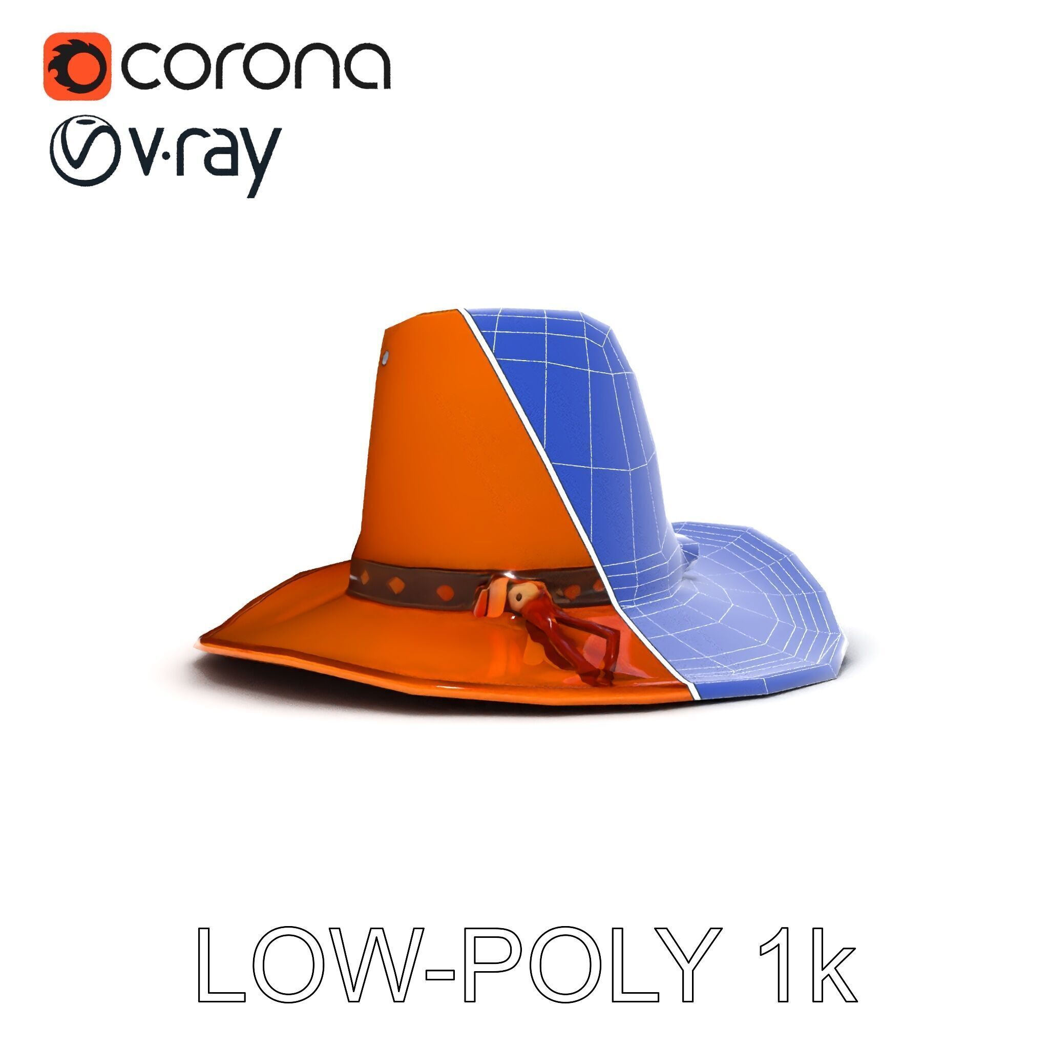 Cowboy Hat D Model Pack Low-poly 3D model_24