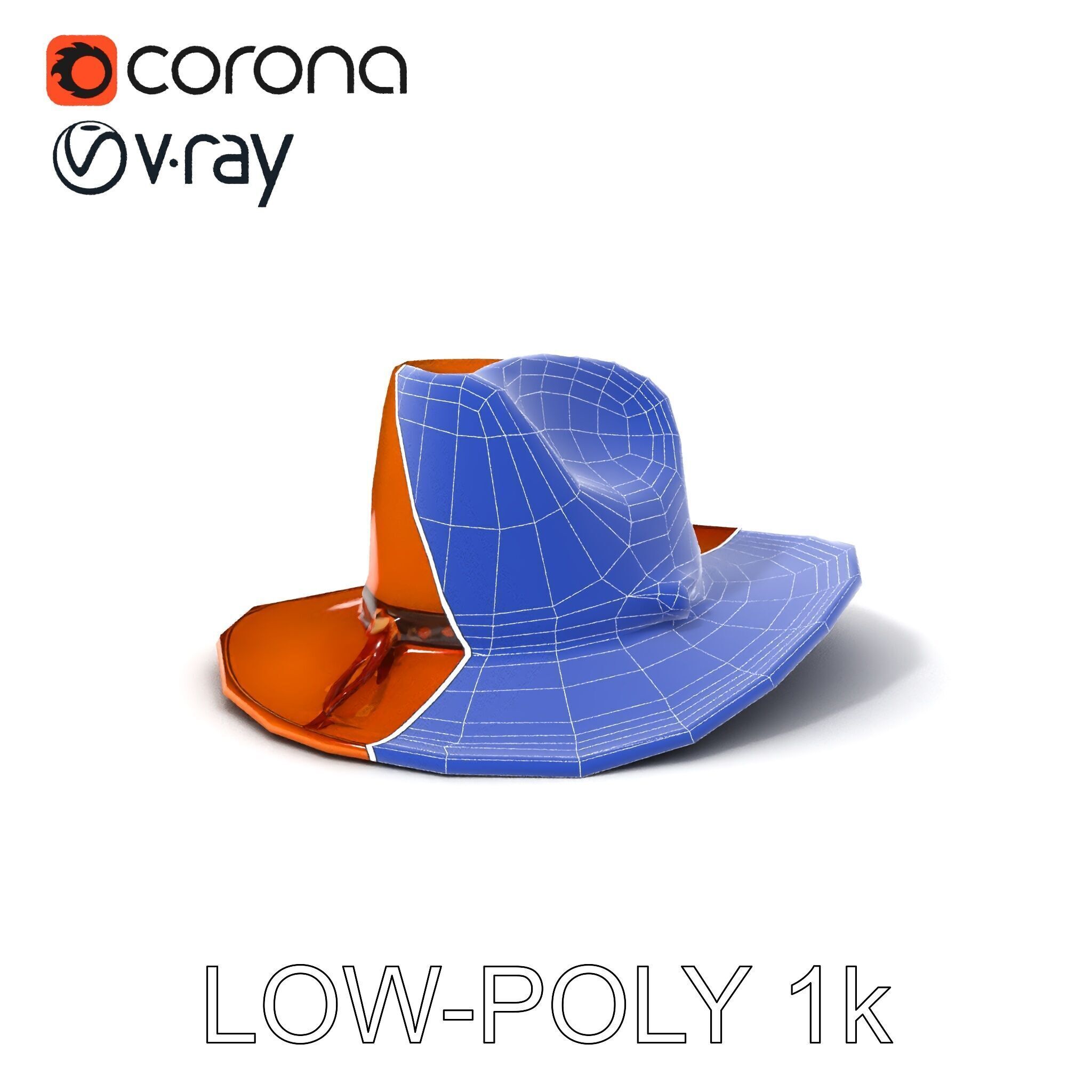 Cowboy Hat D Model Pack Low-poly 3D model_21