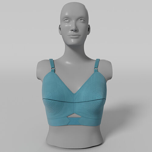 Bra Woman innerwear Low-poly 3D model
