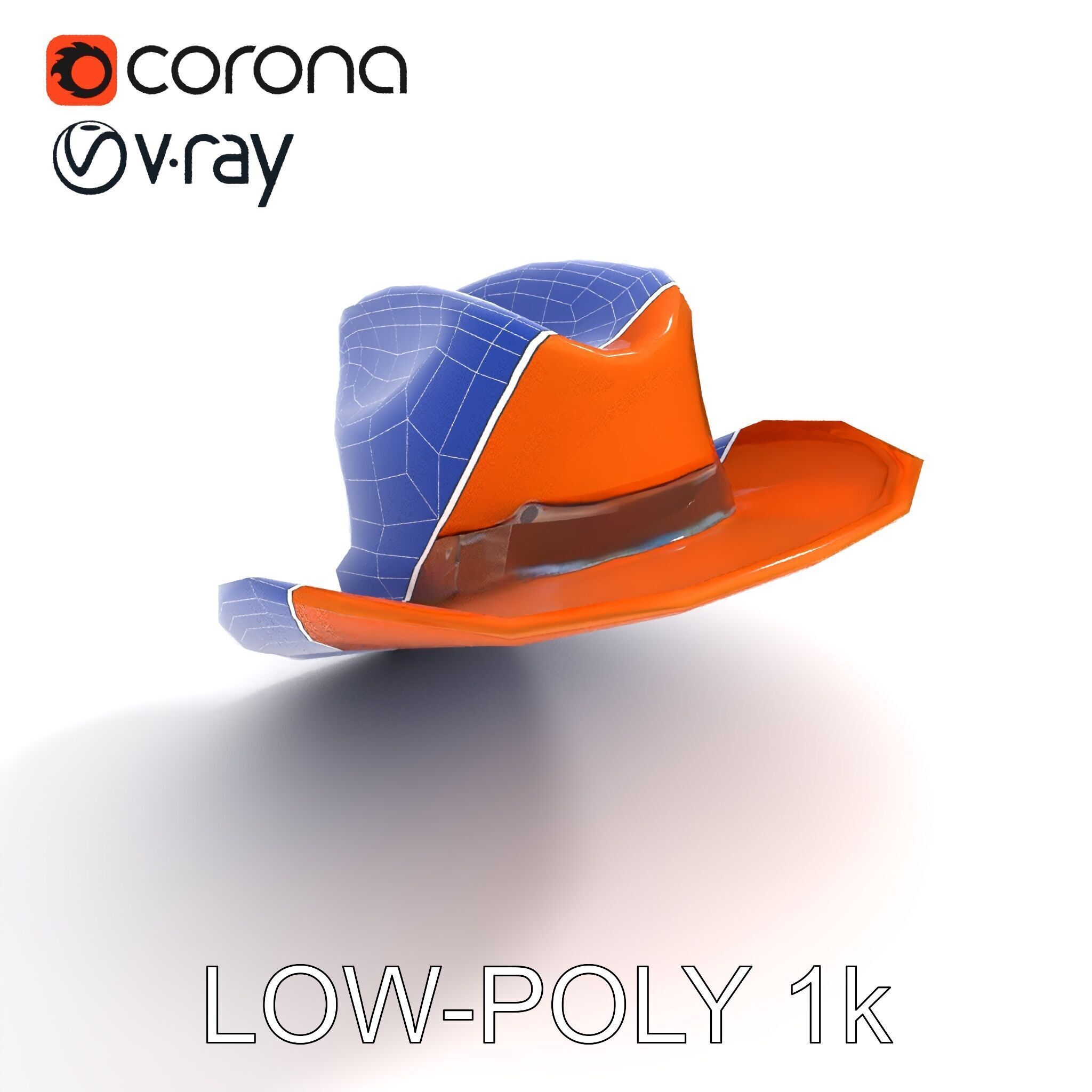 Cowboy Hat D Model Pack Low-poly 3D model_18