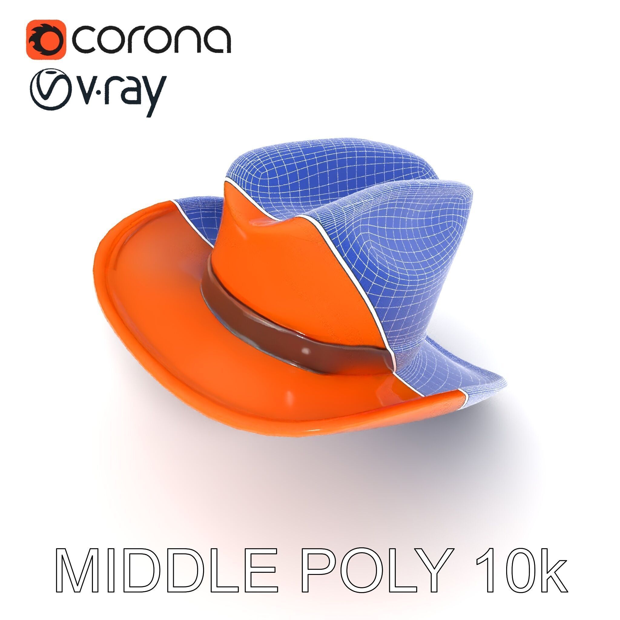 Cowboy Hat D Model Pack Low-poly 3D model_27