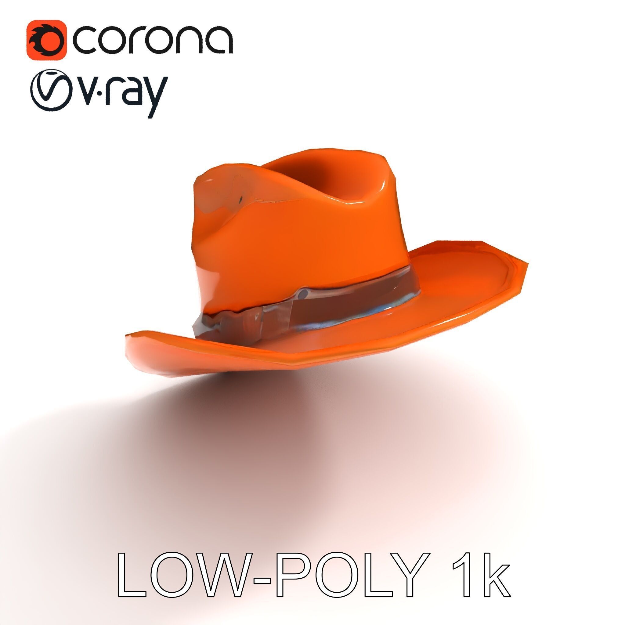 Cowboy Hat D Model Pack Low-poly 3D model_12