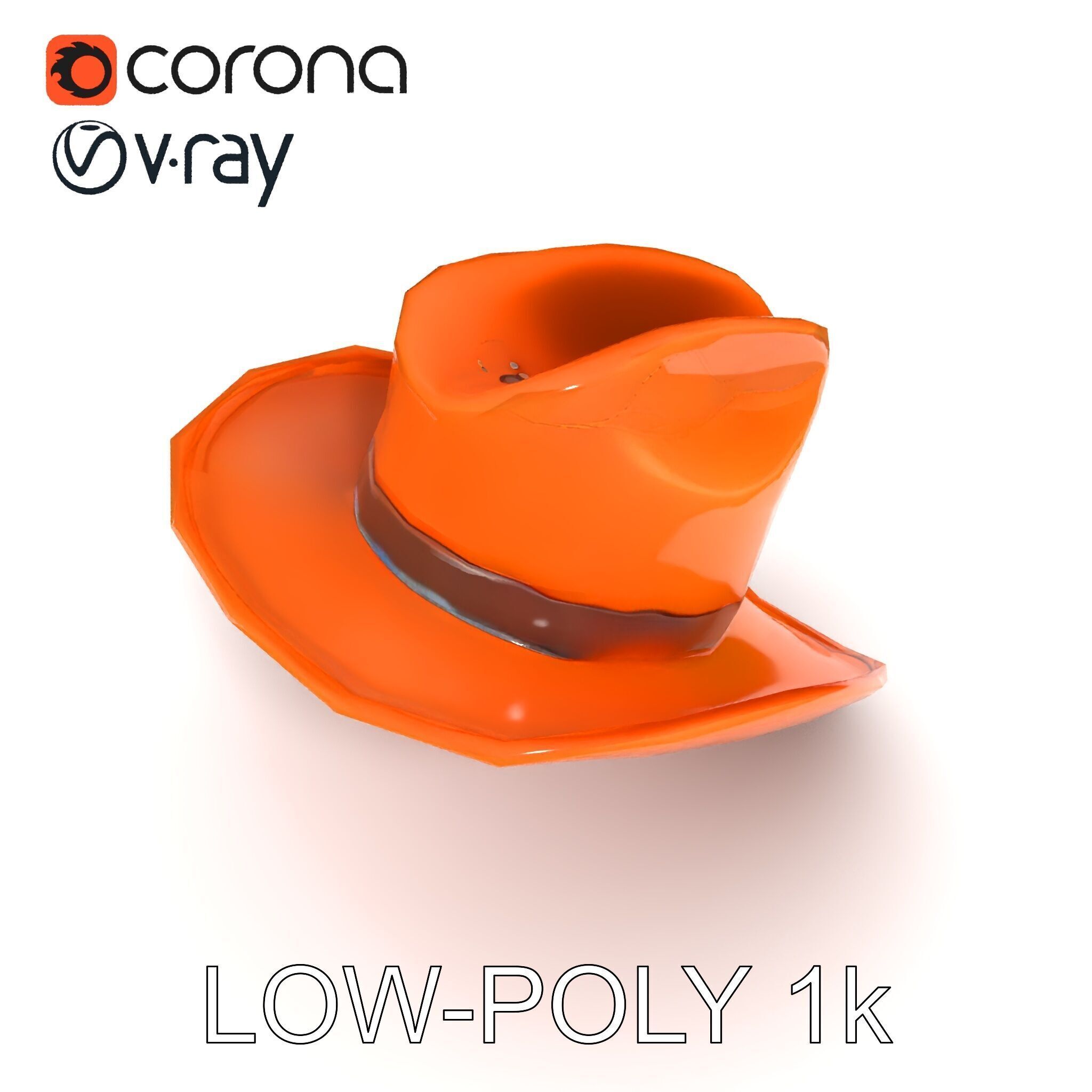 Cowboy Hat D Model Pack Low-poly 3D model_34