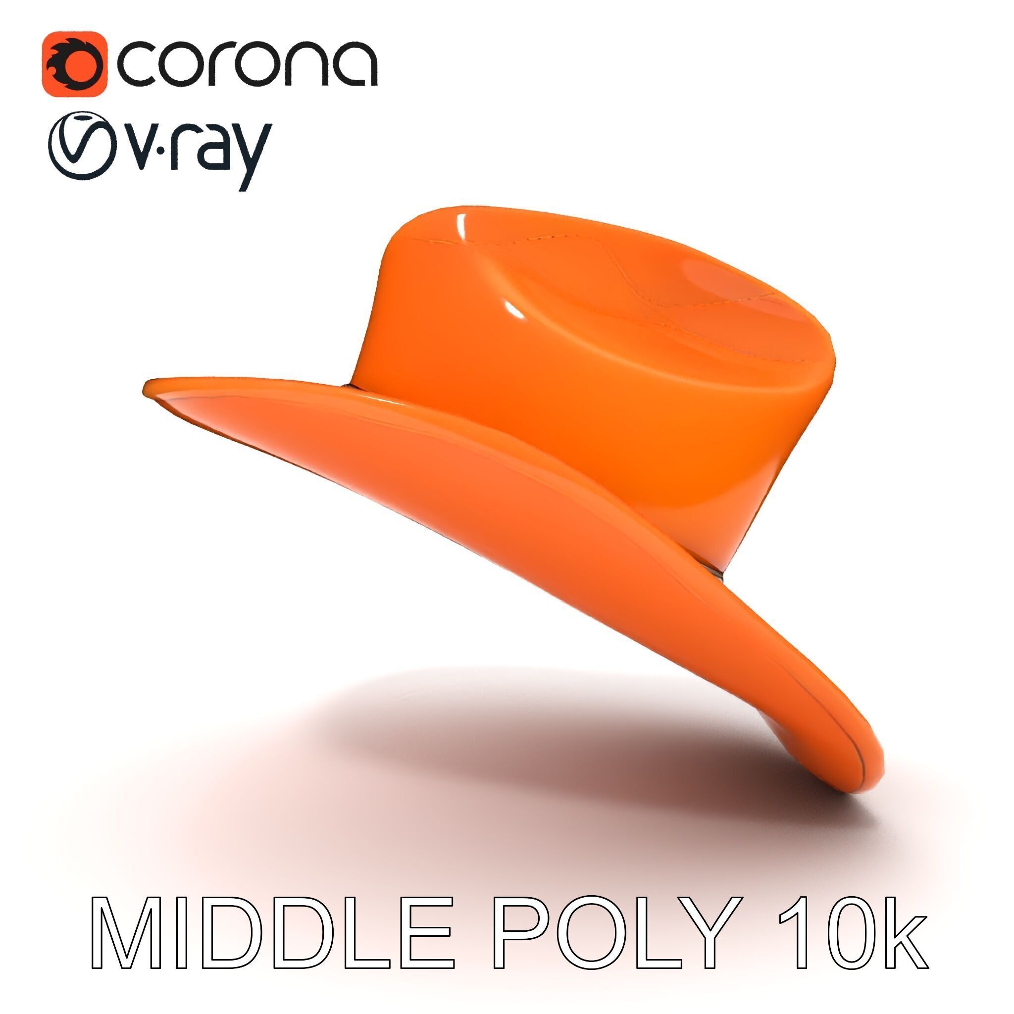 Cowboy Hat D Model Pack Low-poly 3D model_11