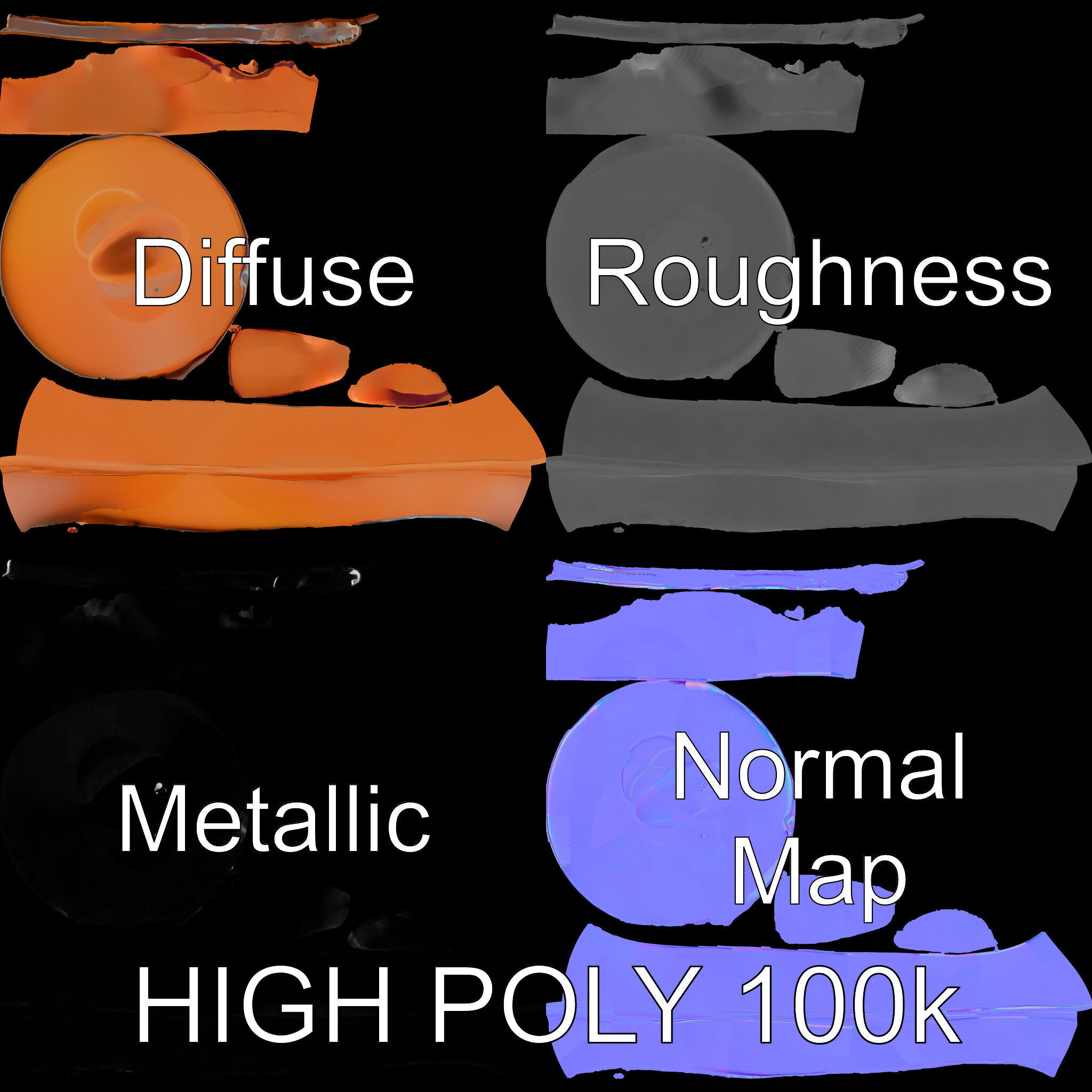 Cowboy Hat D Model Pack Low-poly 3D model_2