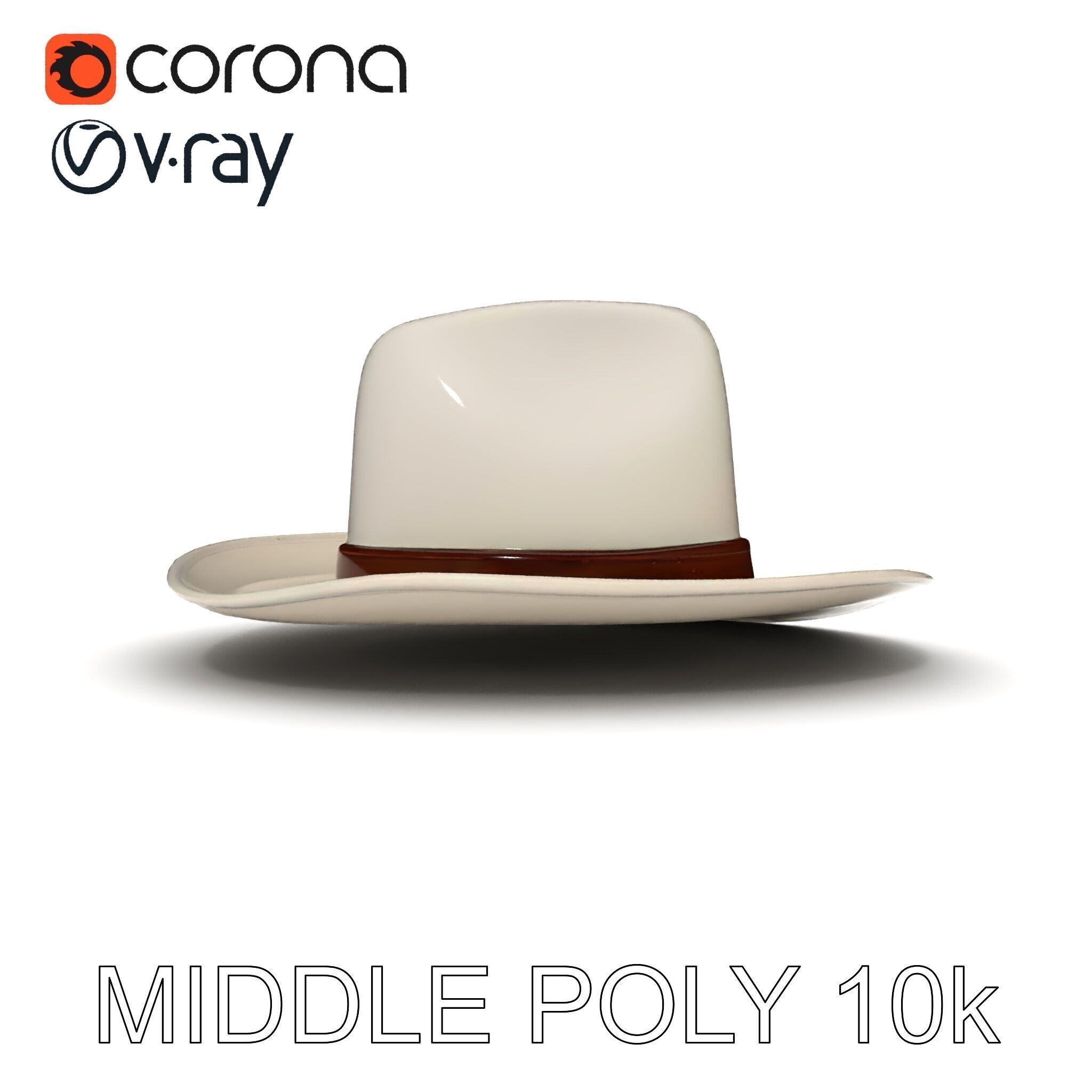 Western Cowboy Hat D Model Pack Low-poly 3D model_19