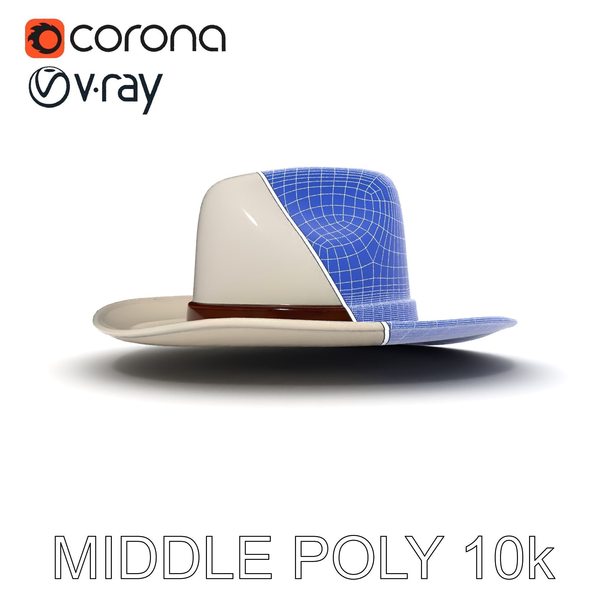 Western Cowboy Hat D Model Pack Low-poly 3D model_27