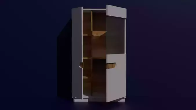 Cabinet with glass