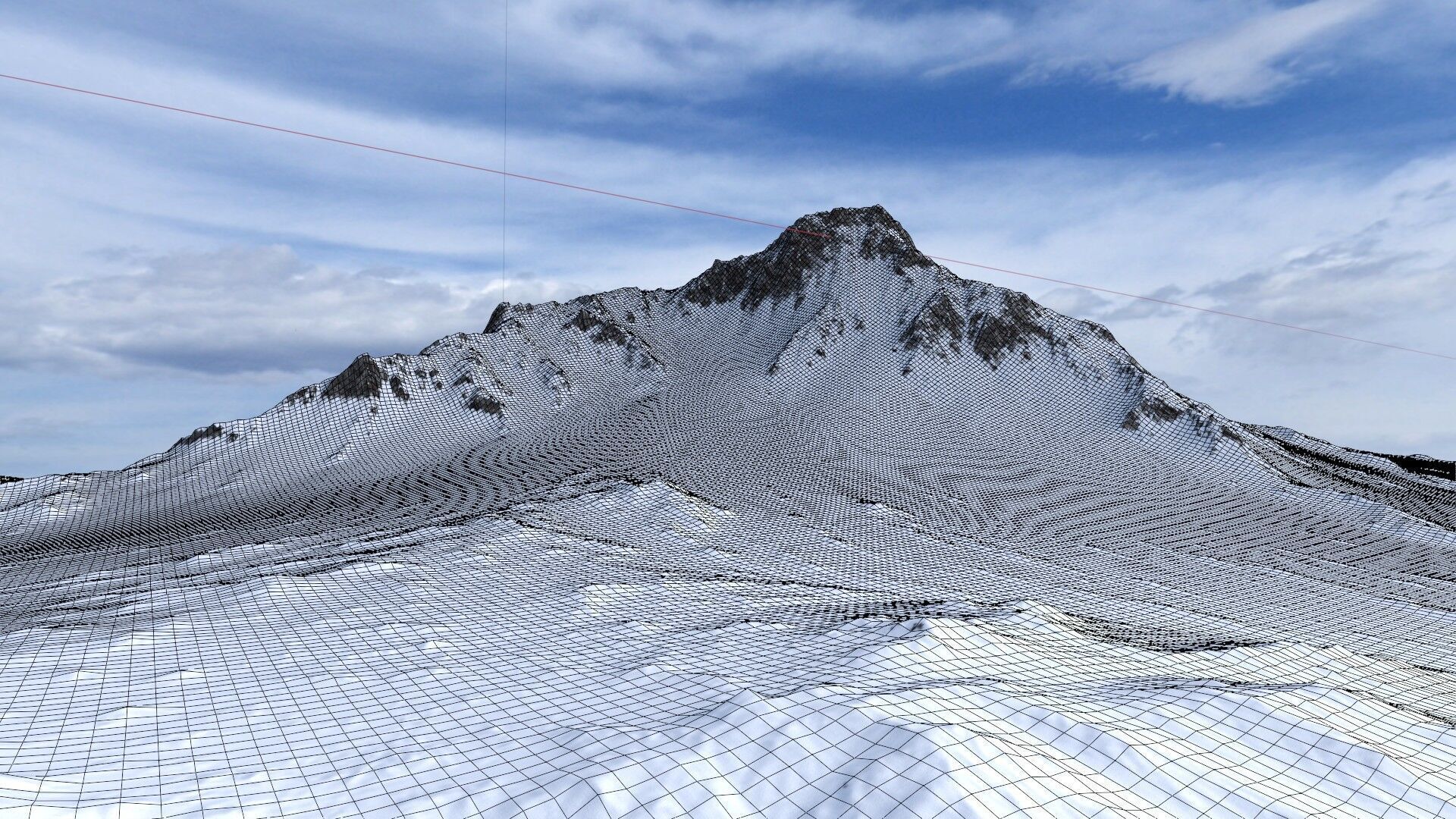 Snow Mountain 12 Low-poly 3D model_12
