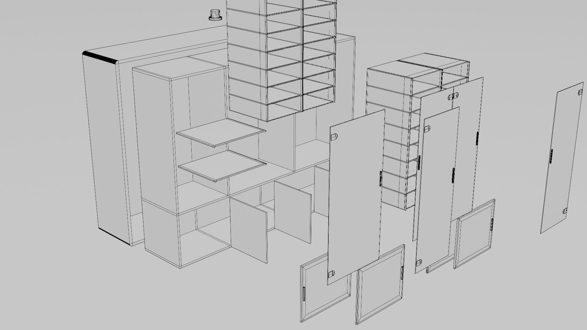 Cabinet 3D model_12