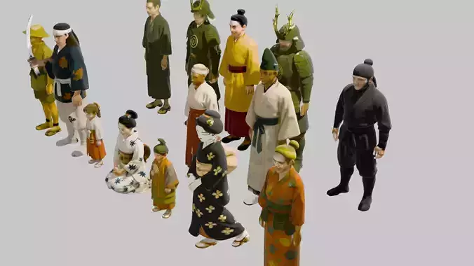 Japanese figurines series 01