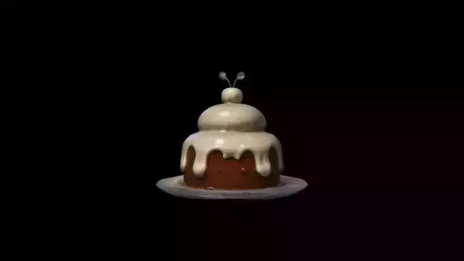 3d Render Delicious Vanilla Pudding With Chocolate