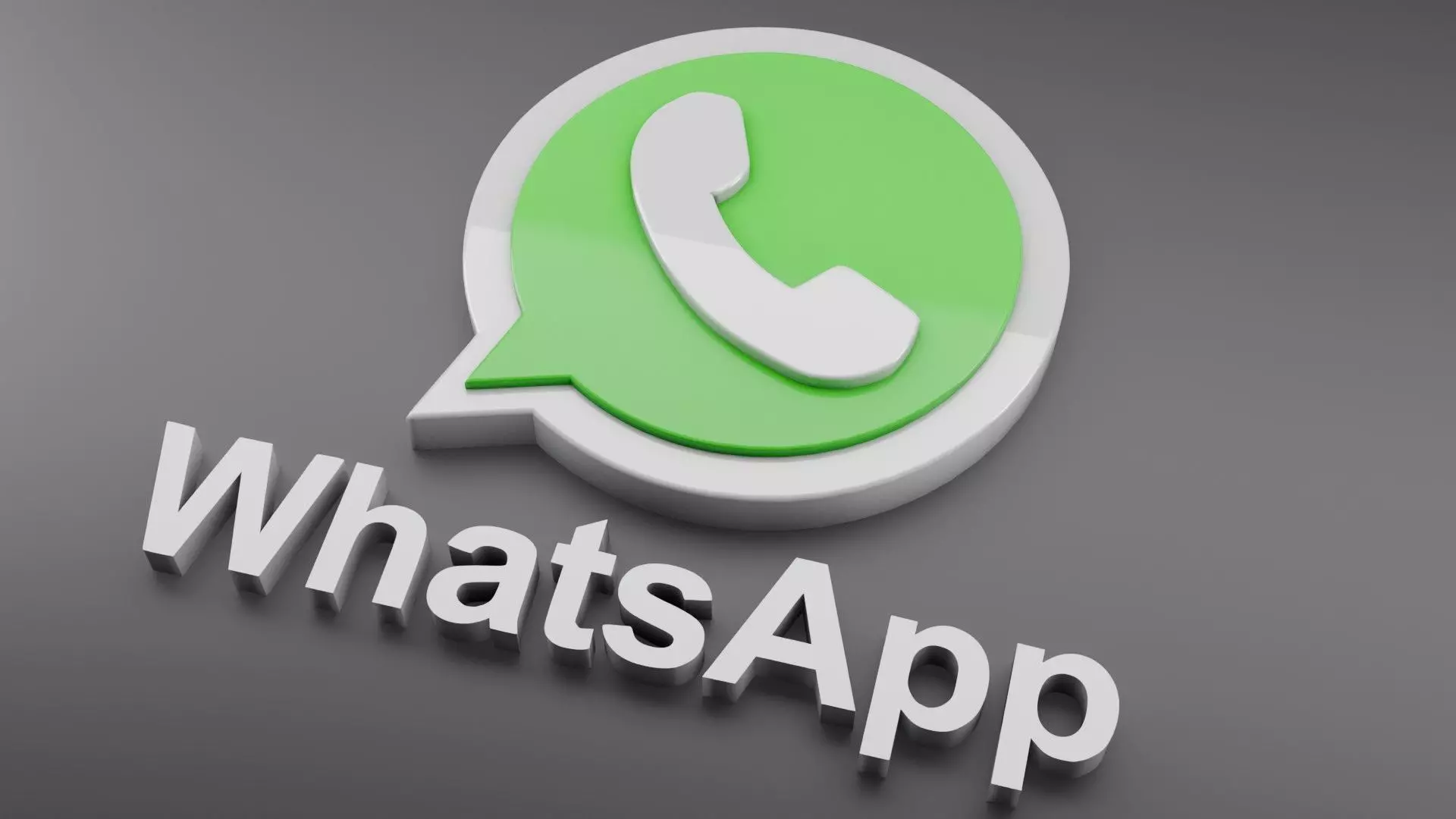 WhatsApp 3D logo 3D model